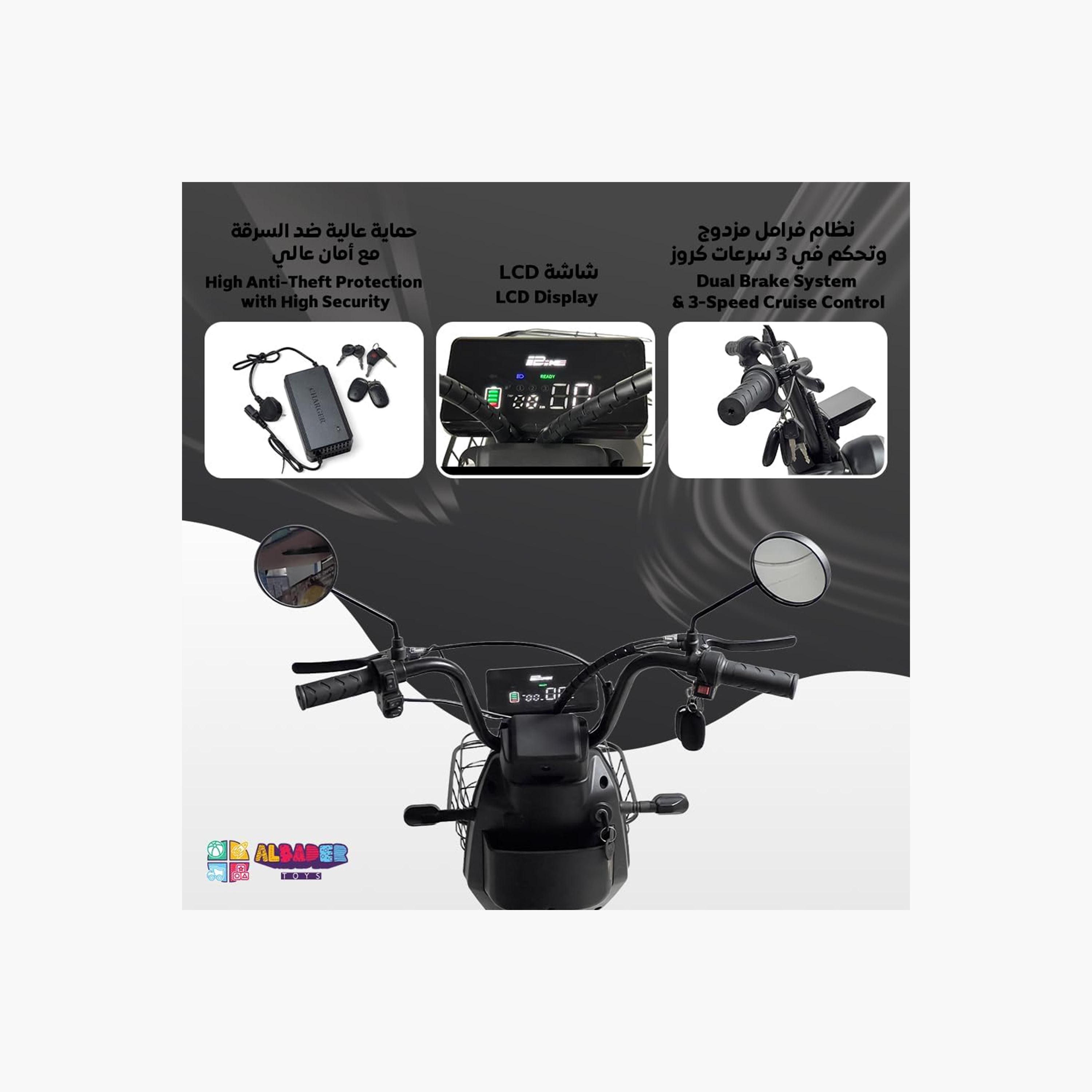 ALBADER V7+ Electric Scooter For Older Kids with 2 Seats & Manual Pedals, 3 Modes Speeds | B0DS6CDZHP1-sports-gear-scooters-image-6