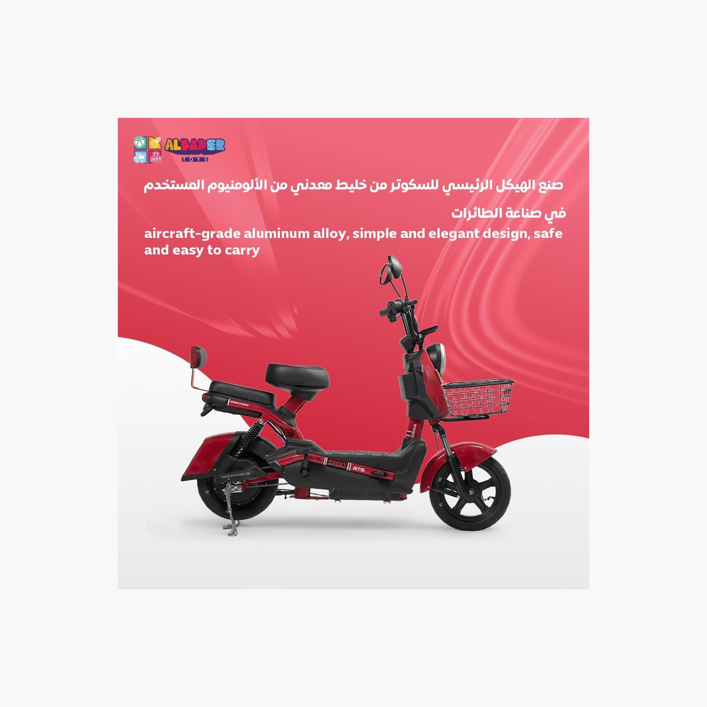 ALBADER V7+ Electric Scooter For Older Kids with 2 Seats & Manual Pedals, 3 Modes Speeds | B0DS6DMQJC1-sports-gear-scooters-image-4