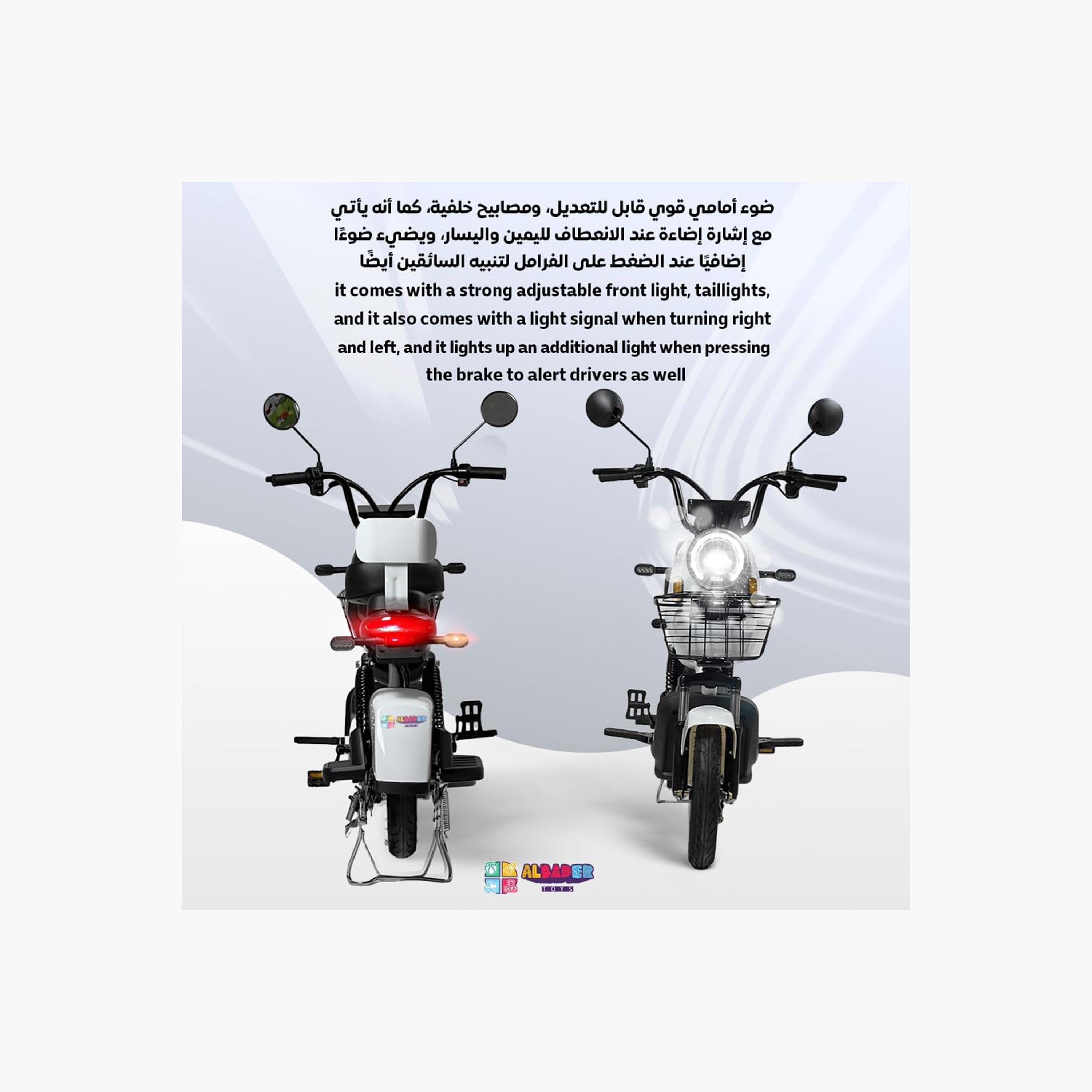 ALBADER V7+ Electric Scooter For Older Kids with 2 Seats & Manual Pedals, 3 Modes Speeds | B0DS6GHT8Z1-sports-gear-scooters-image-2
