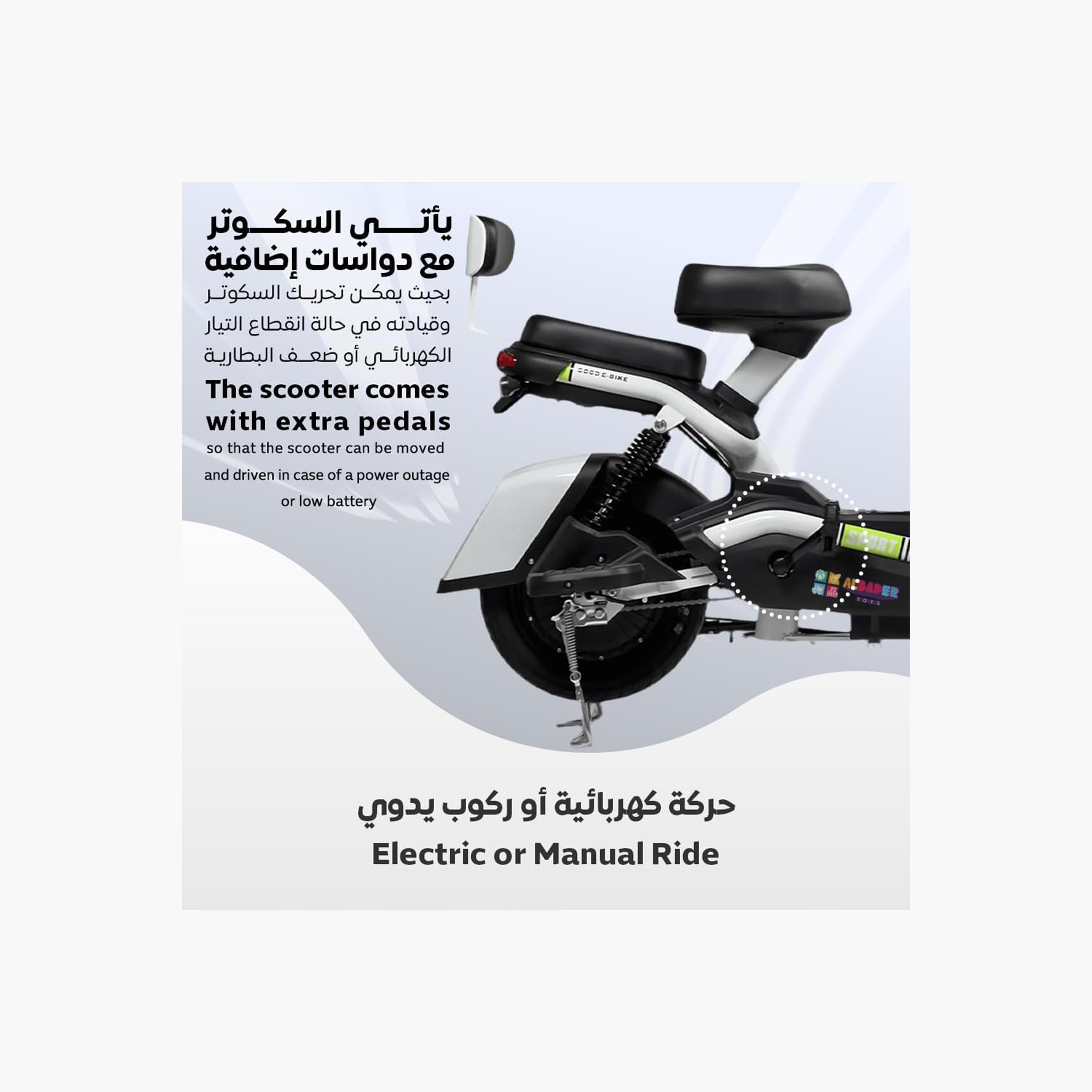 ALBADER V7+ Electric Scooter For Older Kids with 2 Seats & Manual Pedals, 3 Modes Speeds | B0DS6GHT8Z1-sports-gear-scooters-image-5