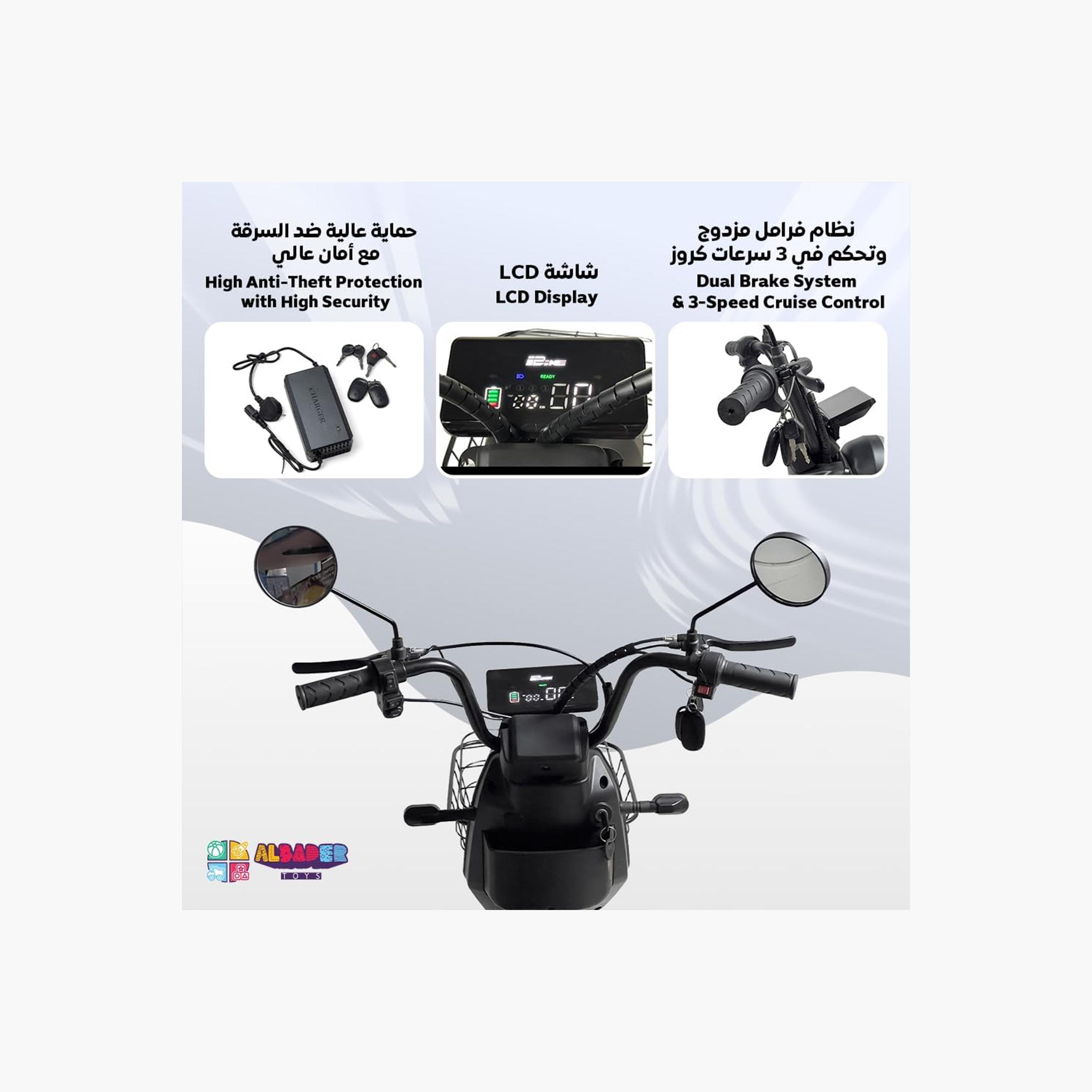 ALBADER V7+ Electric Scooter For Older Kids with 2 Seats & Manual Pedals, 3 Modes Speeds | B0DS6GHT8Z1-sports-gear-scooters-image-6