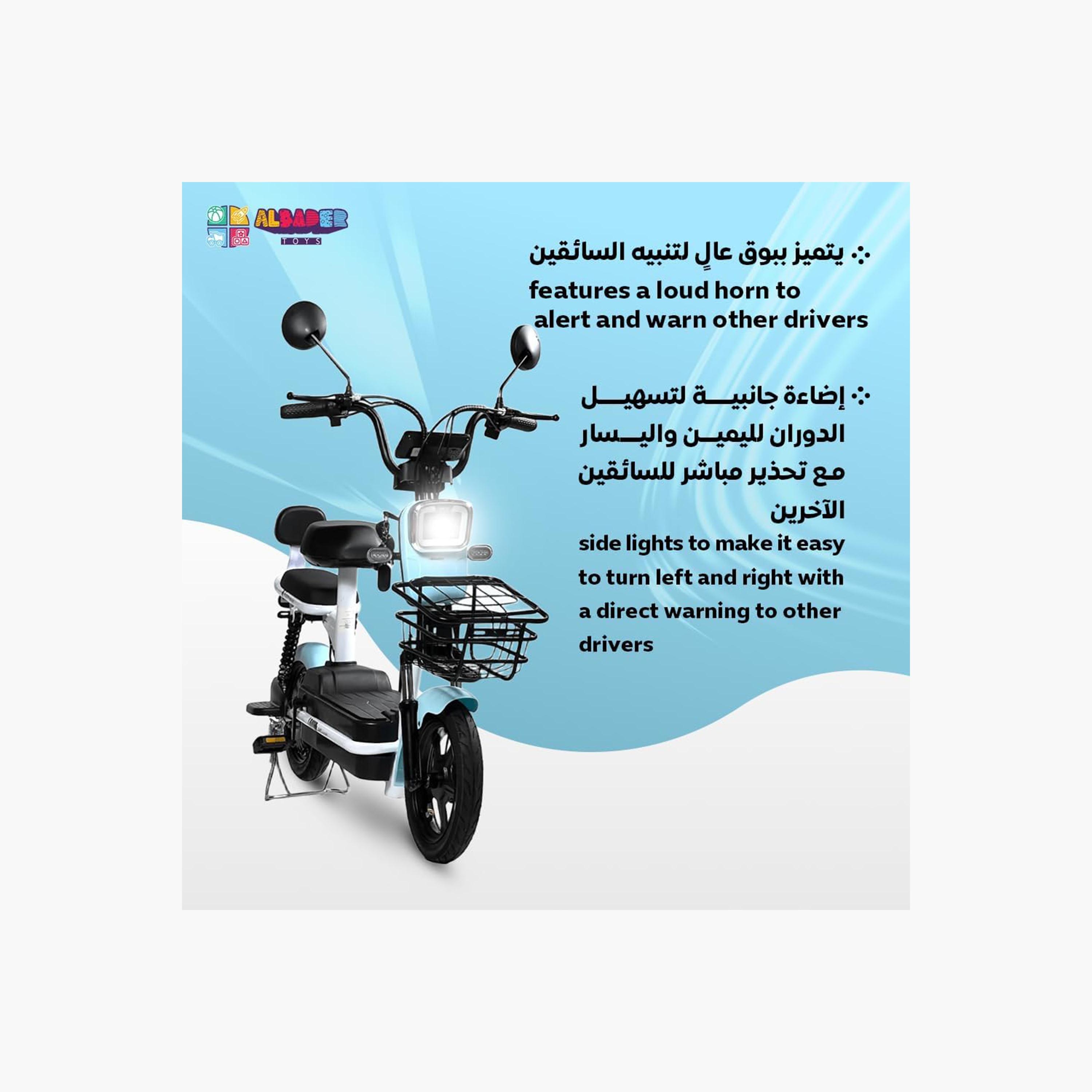 ALBADER V6+ Electric Scooter For Older Kids, Double Seats With Manual Pedals, Max Speed 30-40 KM/H Range 35-KM 48V | B0DS6K9T8X1-sports-gear-scooters-image-2