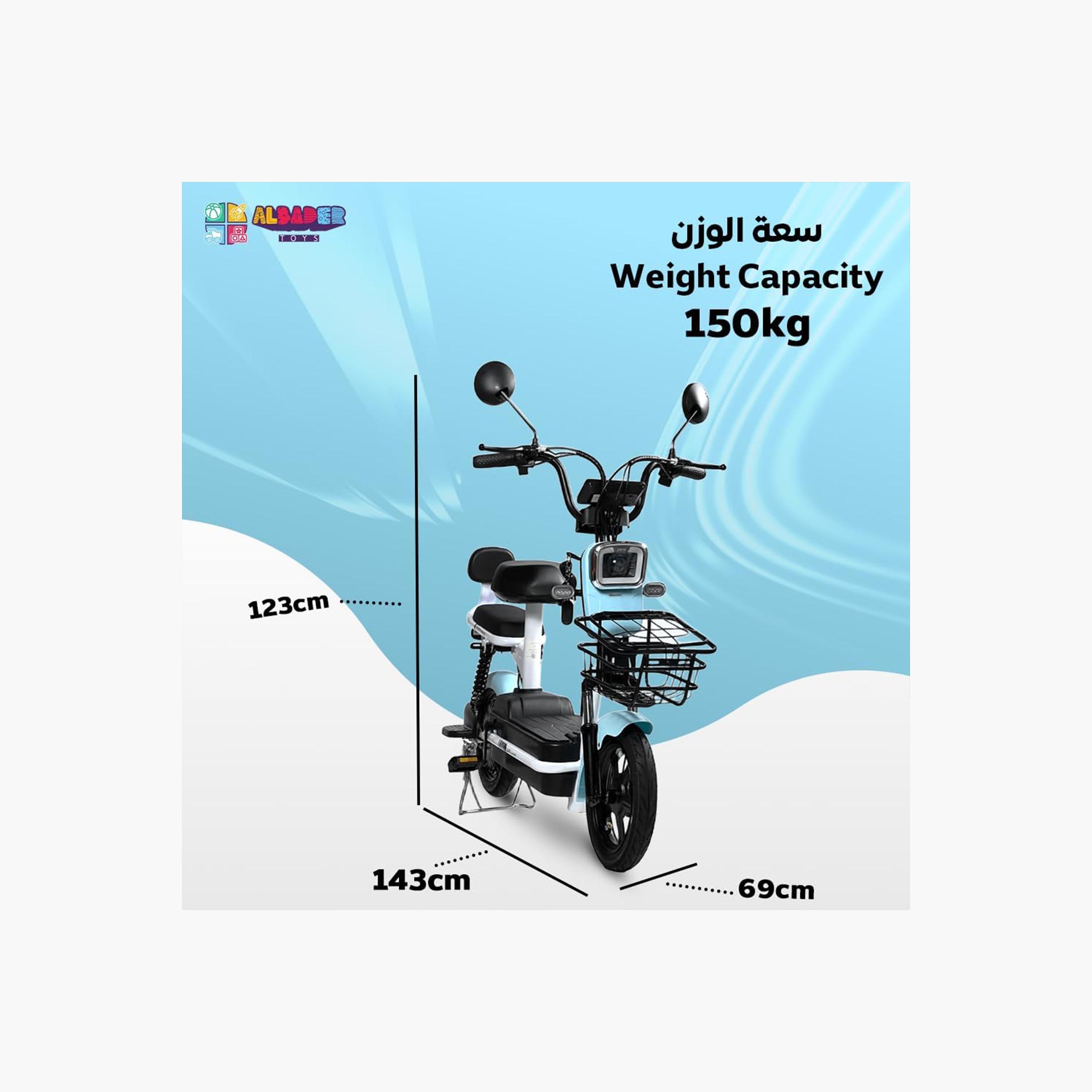 ALBADER V6+ Electric Scooter For Older Kids, Double Seats With Manual Pedals, Max Speed 30-40 KM/H Range 35-KM 48V | B0DS6K9T8X1-sports-gear-scooters-image-3