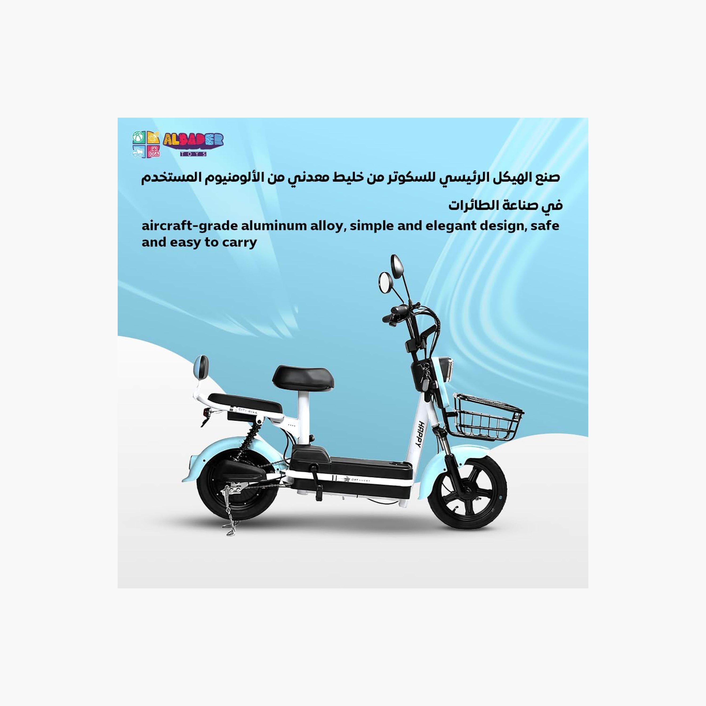 ALBADER V6+ Electric Scooter For Older Kids, Double Seats With Manual Pedals, Max Speed 30-40 KM/H Range 35-KM 48V | B0DS6K9T8X1-sports-gear-scooters-image-4