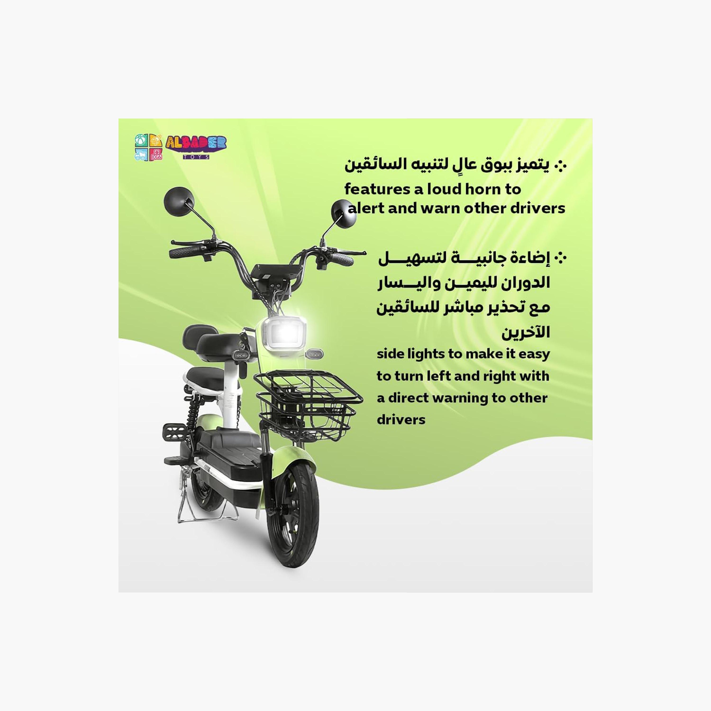 ALBADER V6+ Electric Scooter For Older Kids, Double Seats With Manual Pedals, Max Speed 30-40 KM/H Range 35-KM 48V | B0DS6JMCSK1-sports-gear-scooters-image-2