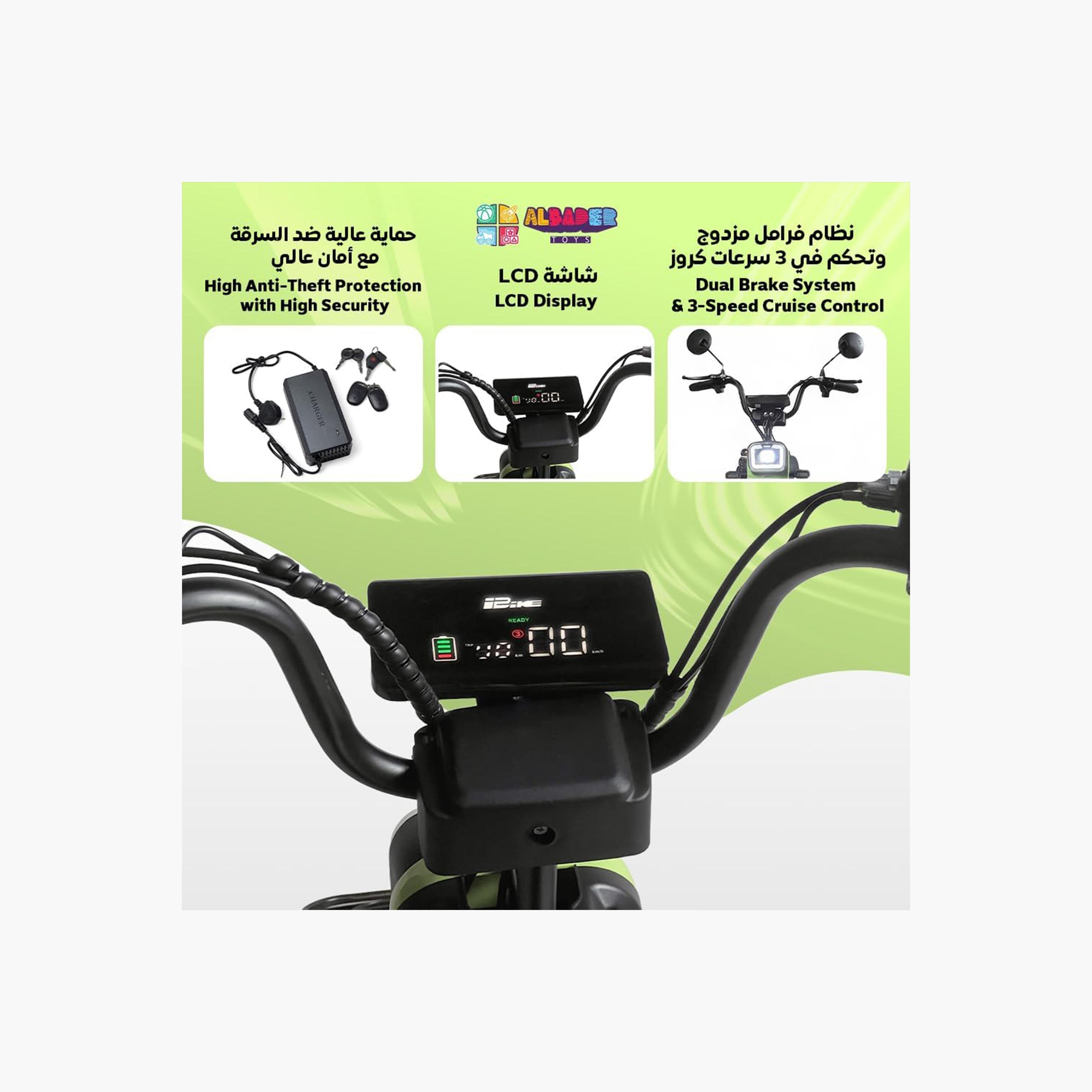 ALBADER V6+ Electric Scooter For Older Kids, Double Seats With Manual Pedals, Max Speed 30-40 KM/H Range 35-KM 48V | B0DS6JMCSK1-sports-gear-scooters-image-6