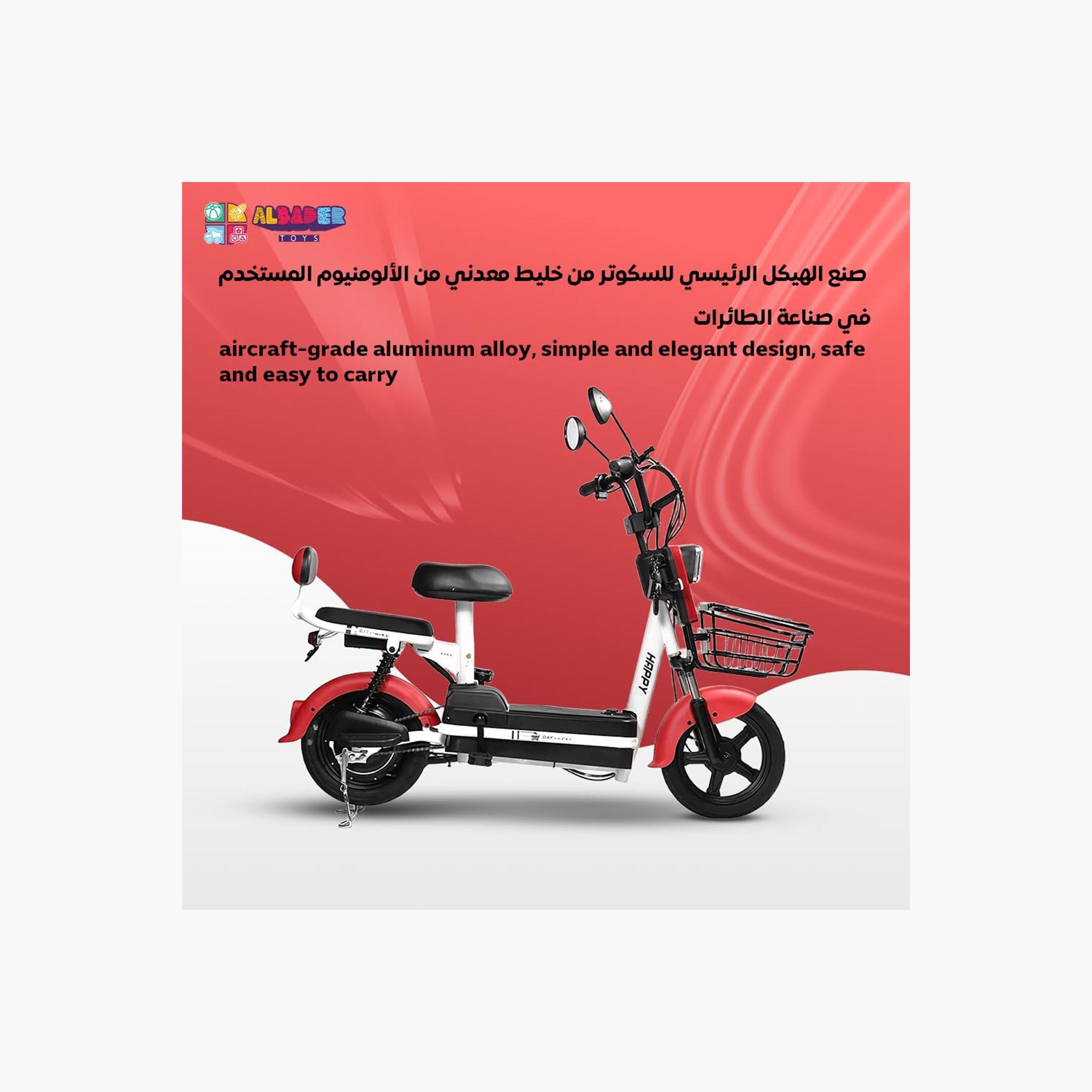 ALBADER V6+ Electric Scooter For Older Kids, Double Seats With Manual Pedals, Max Speed 30-40 KM/H Range 35-KM 48V | B0DS6JDNLP1-sports-gear-scooters-image-4
