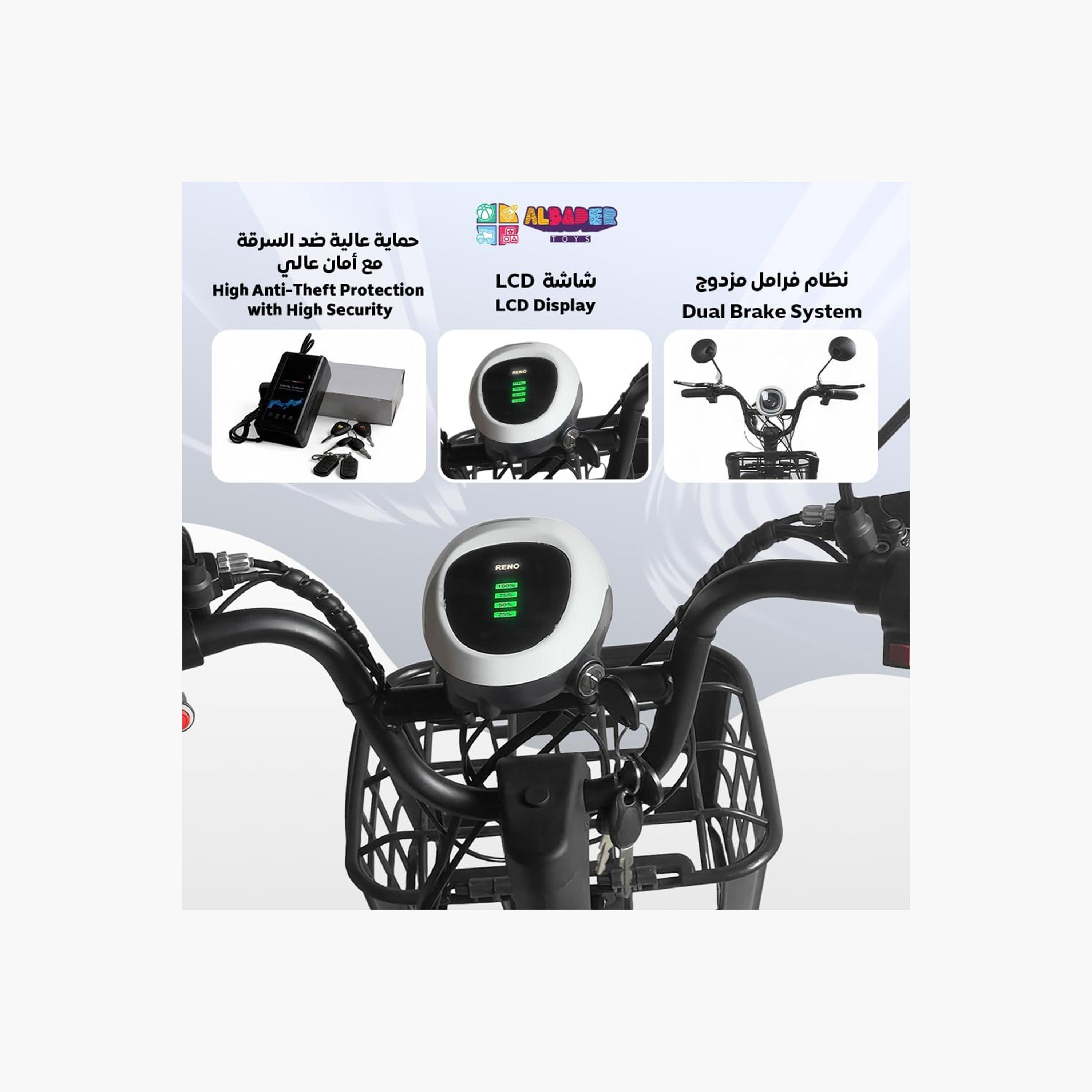ALBADER V5+ Electric Kick Scooter For Older Kids, Double Seats With Manual Pedals, Max Speed 30-40 KM/H Range 35-KM 48V | B0DS6FQT5Q1-sports-gear-scooters-image-6