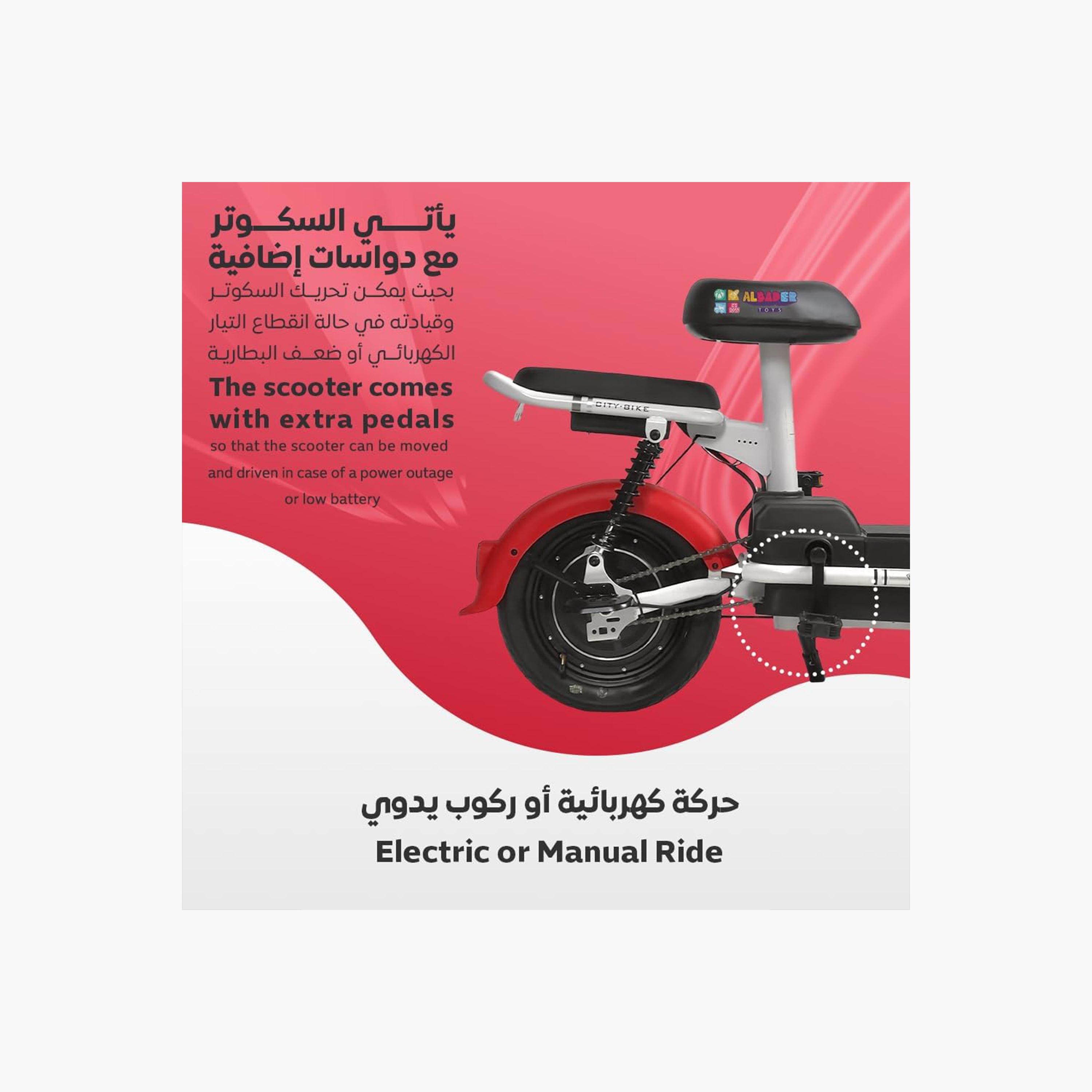 ALBADER V5+ Electric Kick Scooter For Older Kids, Double Seats With Manual Pedals, Max Speed 30-40 KM/H Range 35-KM 48V | B0DS6H9N6X1-sports-gear-scooters-image-5