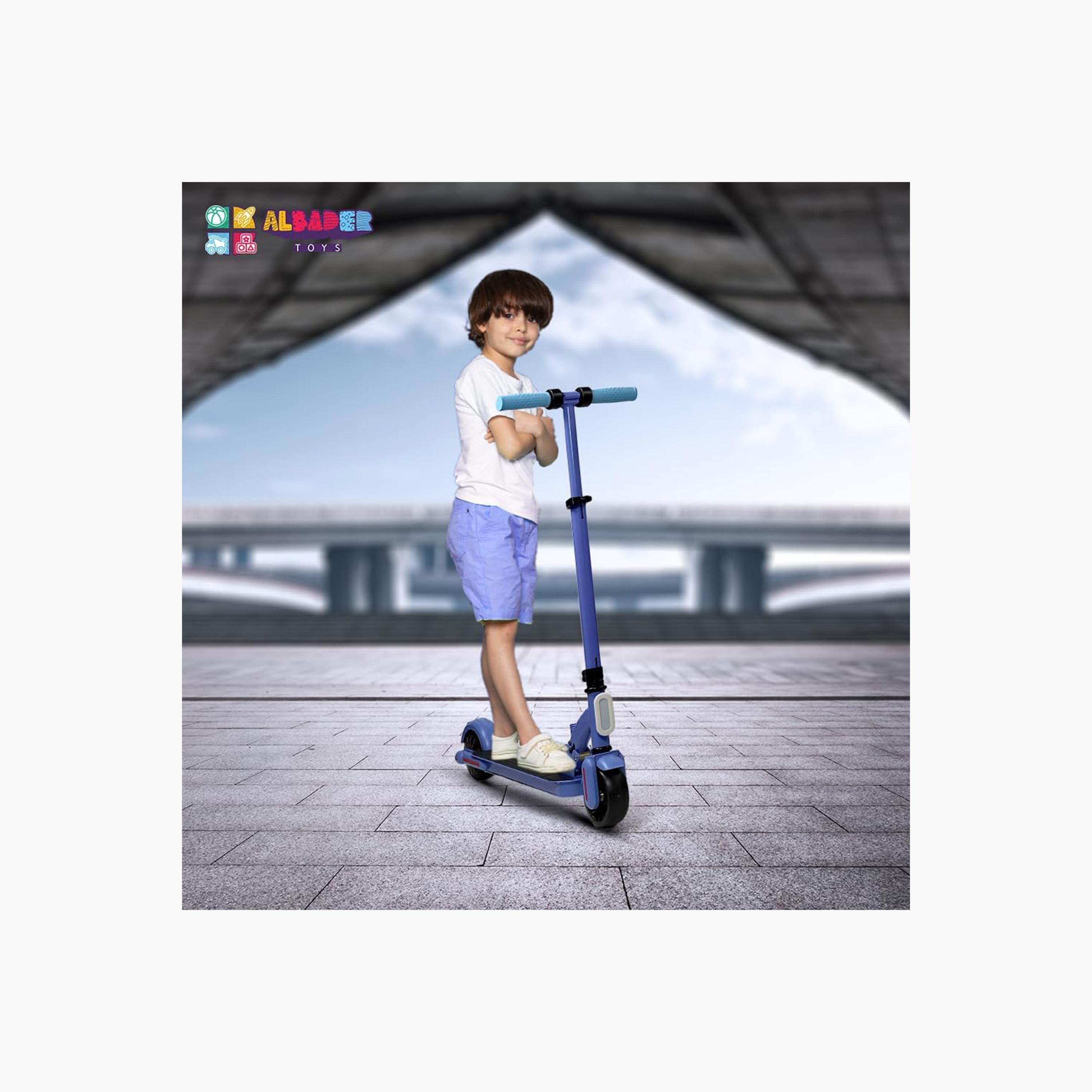 ALBADER Mini Electric Scooter For Kids with 24V Motorized Rechargeable and Lighted Wheels, Foldable and Adjustable | B0DPLWMPMX1-toys-outdoor-scooters-image-4