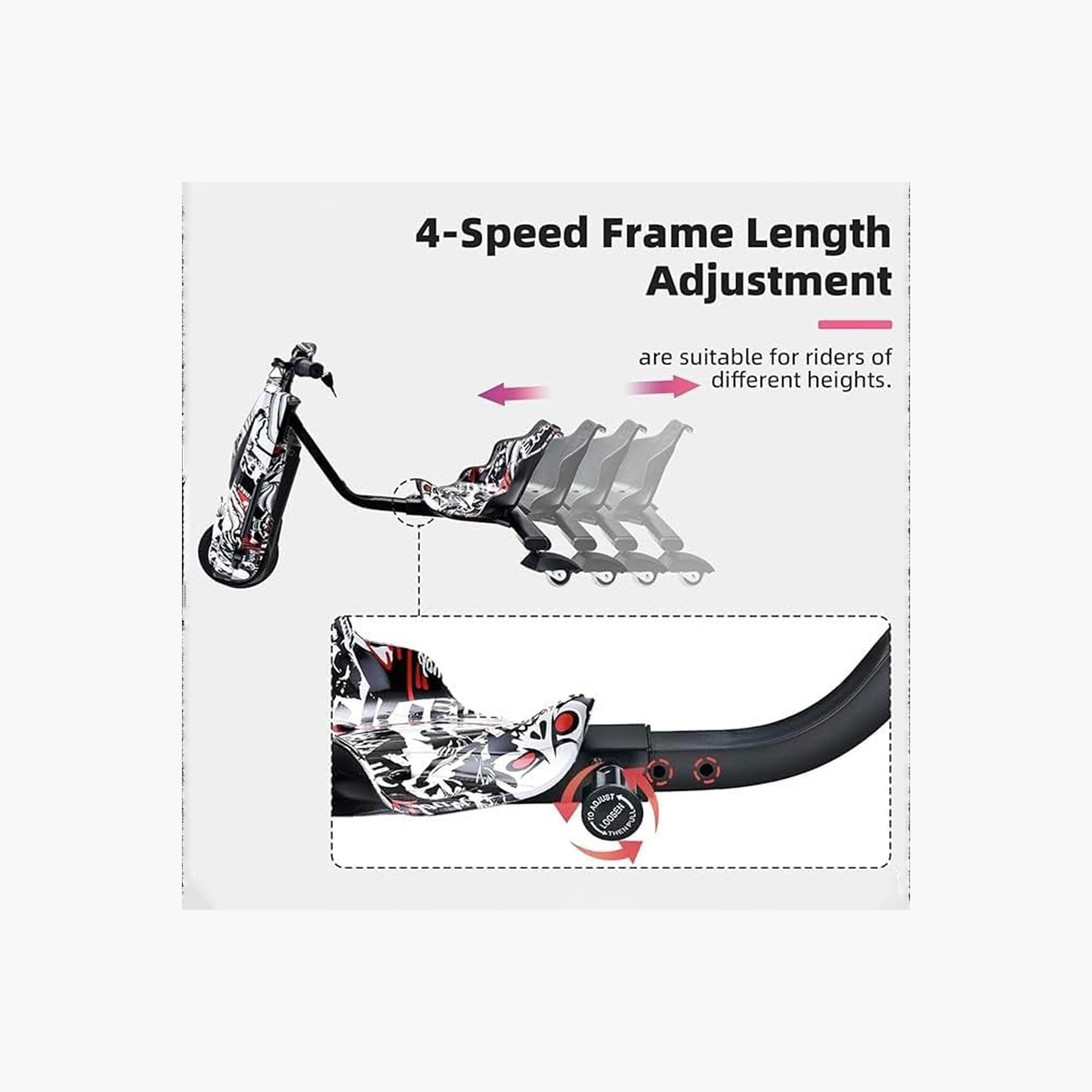 ALBADER Electric Drift Scooter For Kids with 36V Battery, Bluetooth, 3 Speeds | B0F8R89TKB1-sports-gear-scooters-image-2