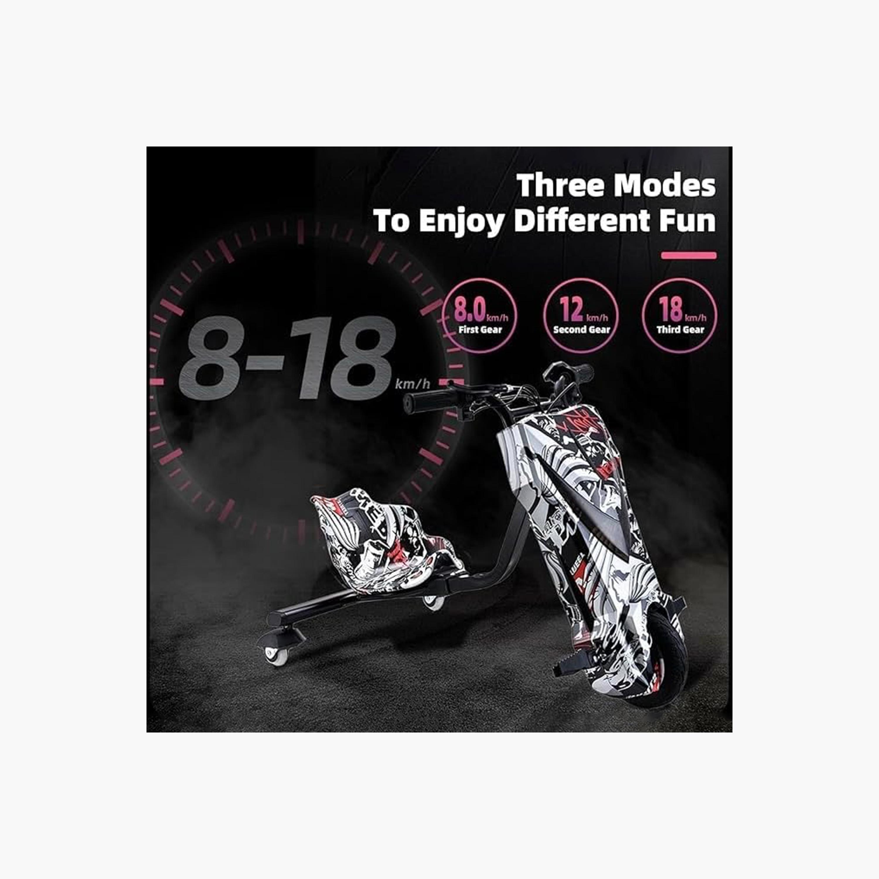 ALBADER Electric Drift Scooter For Kids with 36V Battery, Bluetooth, 3 Speeds | B0F8R89TKB1-sports-gear-scooters-image-5