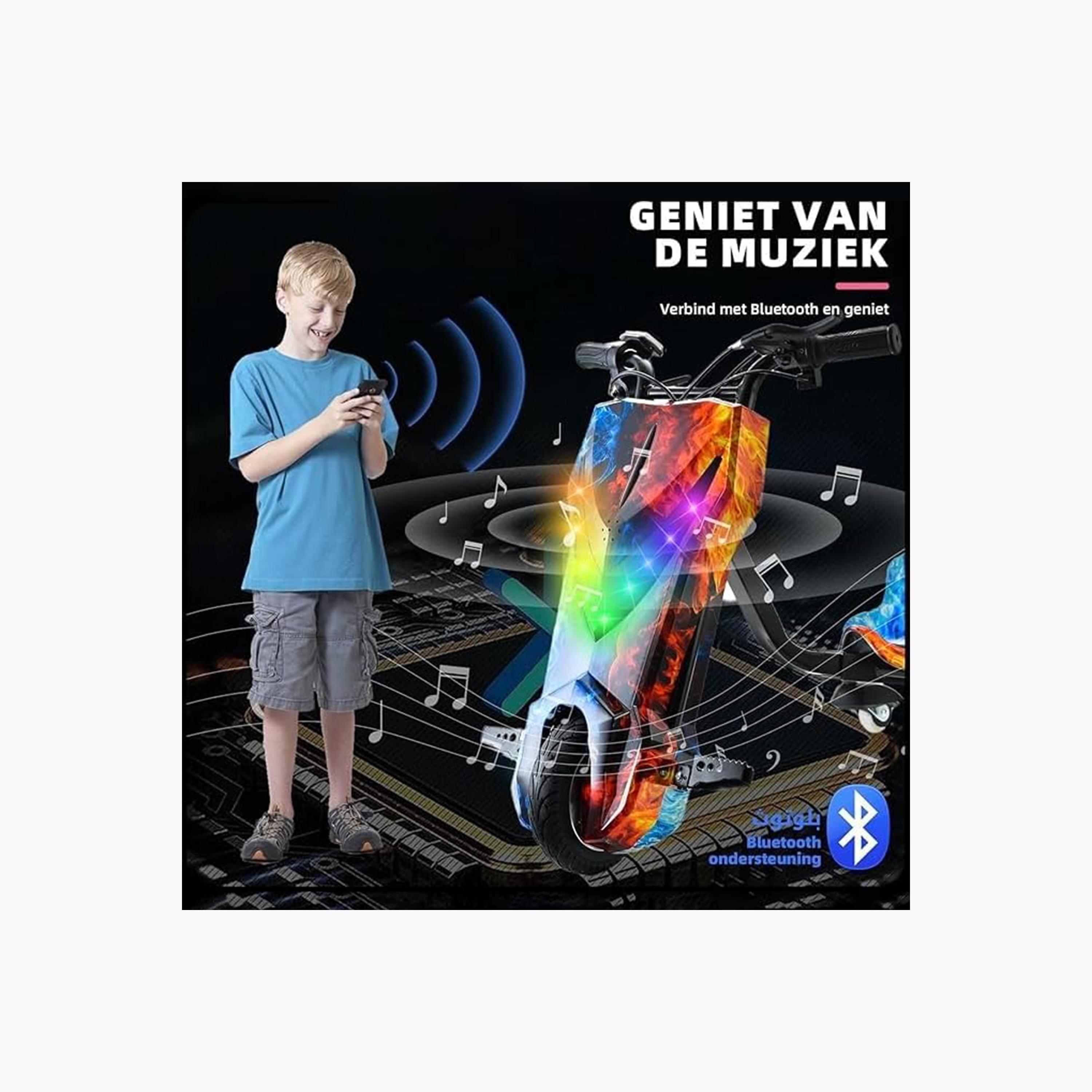 ALBADER Electric Drift Scooter For Kids with 36V Battery, Bluetooth, 3 Speeds | B0F8RBXJQH1-sports-gear-scooters-image-3