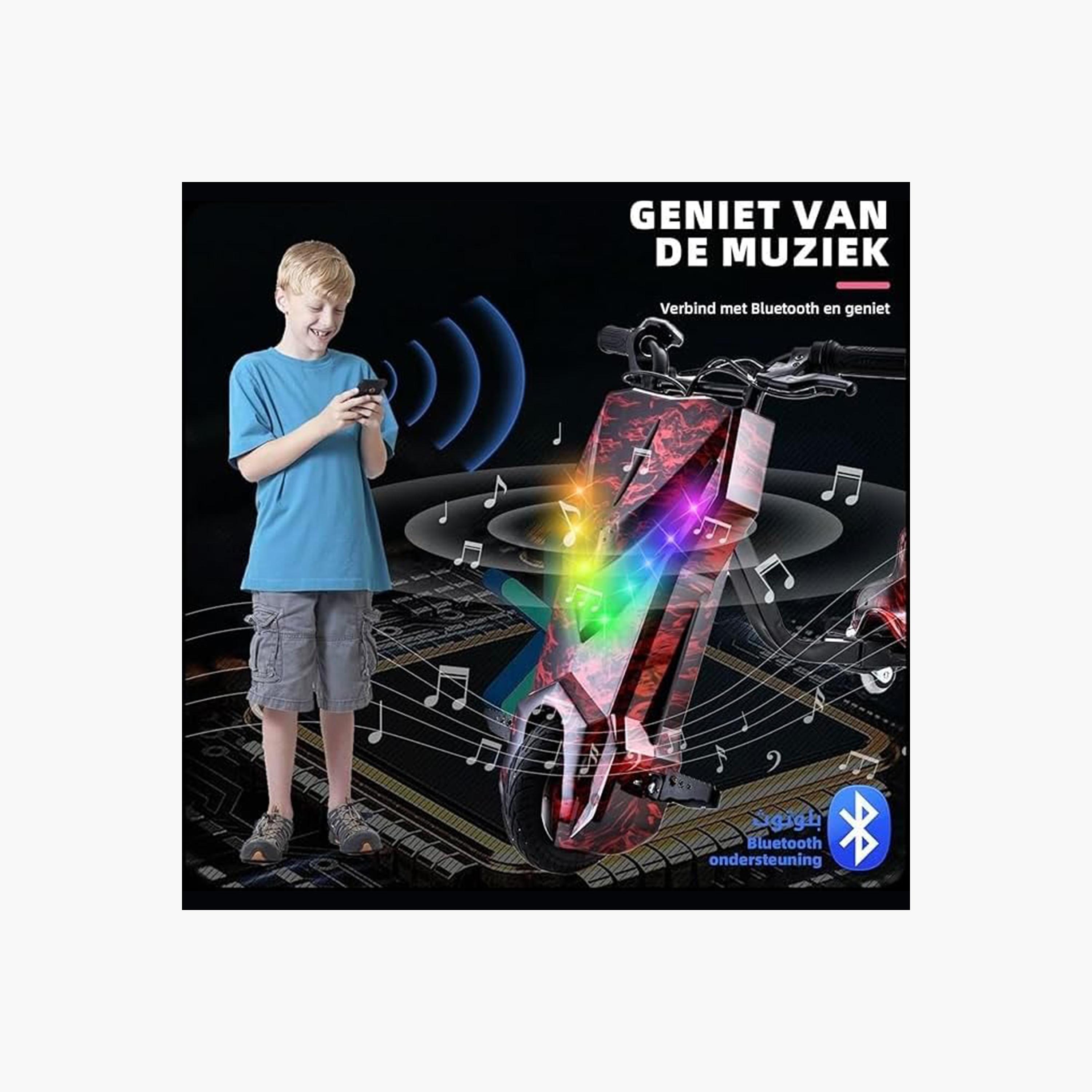 ALBADER Electric Drift Scooter For Kids with 36V Battery, Bluetooth, 3 Speeds | B0F8RD6PJZ1-sports-gear-scooters-image-4
