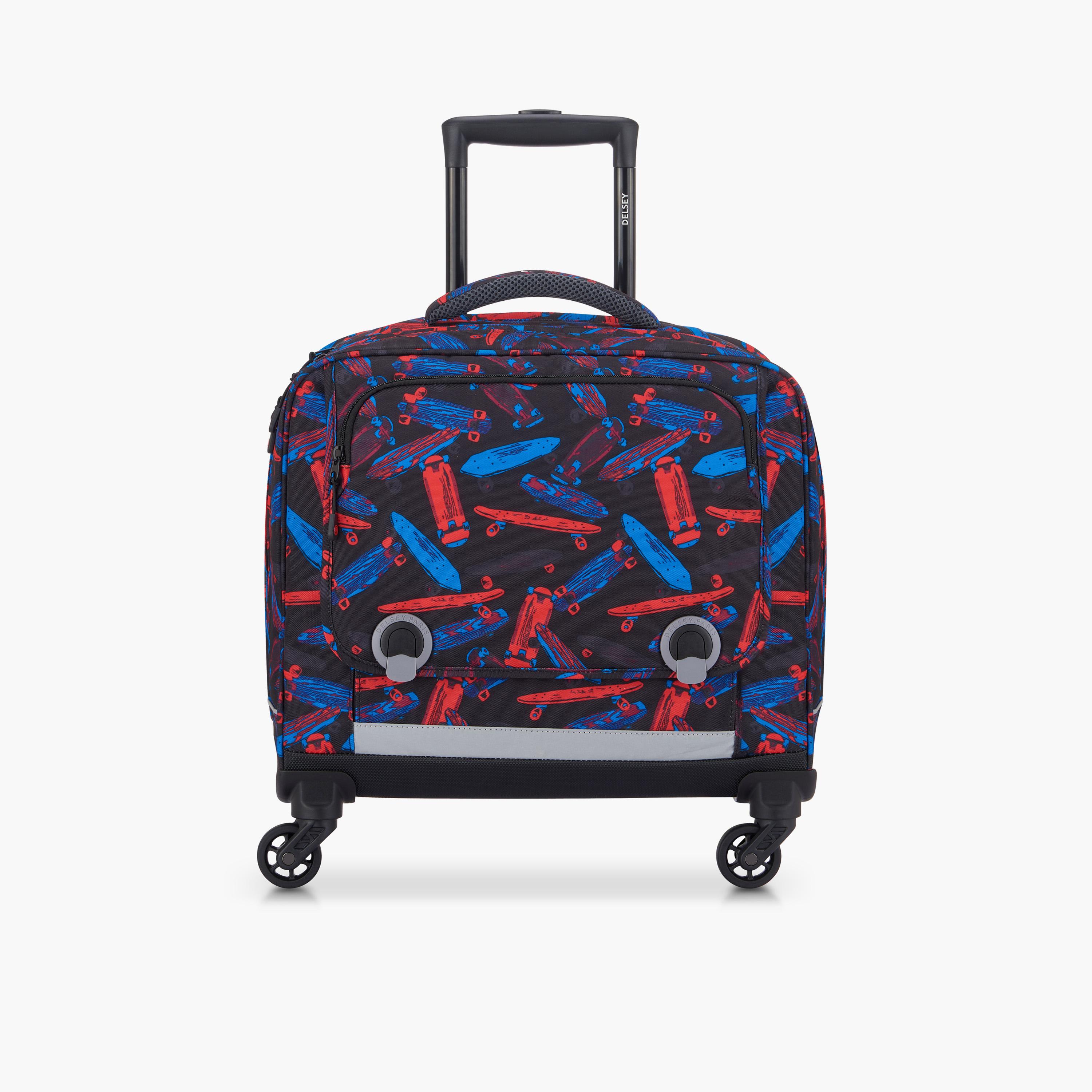 Delsey Paris 15.6 Inches Trolley Bag with Adjustable Shoulder Straps, Polyester | 3391452-00-school-bagsandbackpacks-trolleybags-image-1