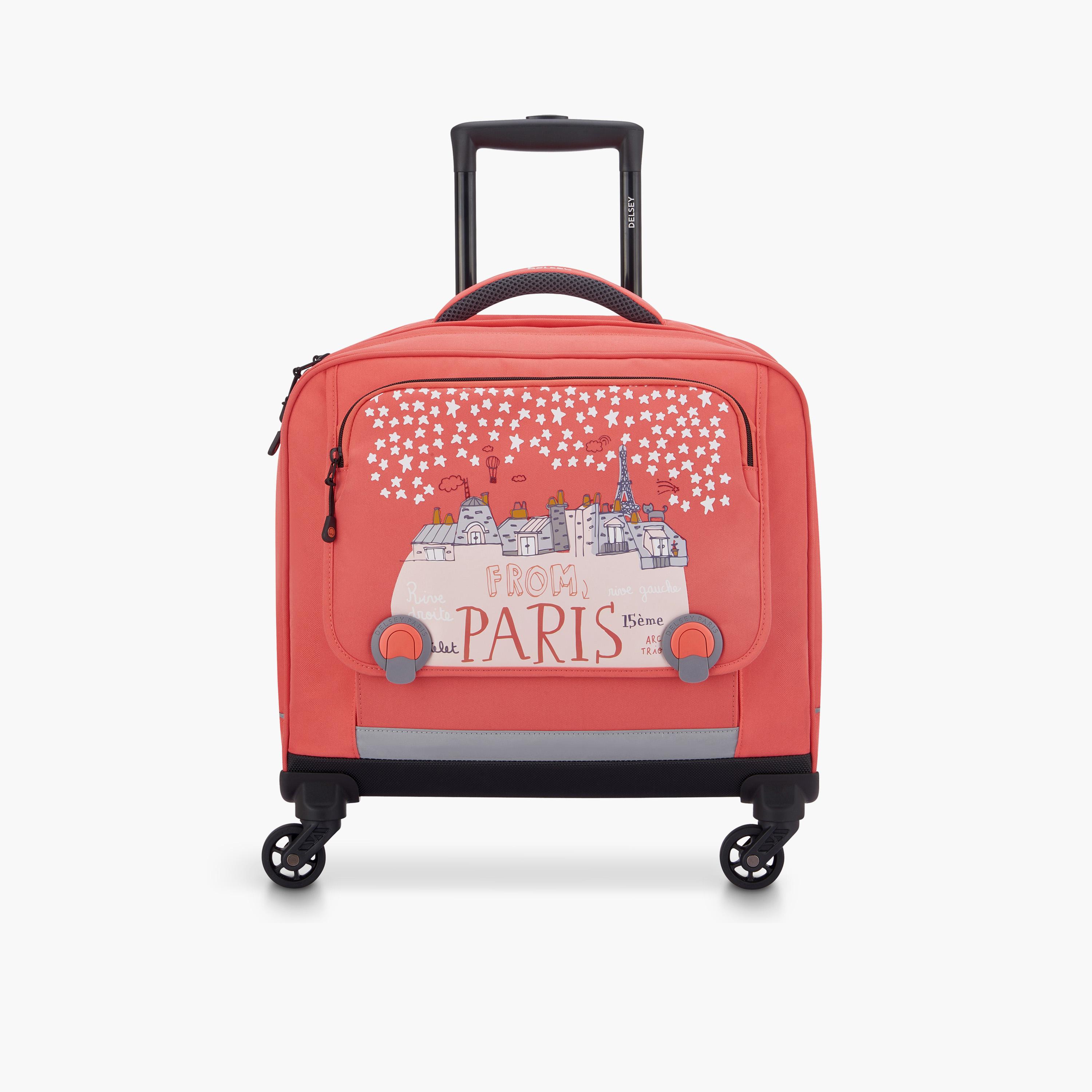 Delsey Paris 15.6 Inches Trolley Bag with Adjustable Shoulder Straps, Polyester | 339145219-school-bagsandbackpacks-trolleybags-image-1