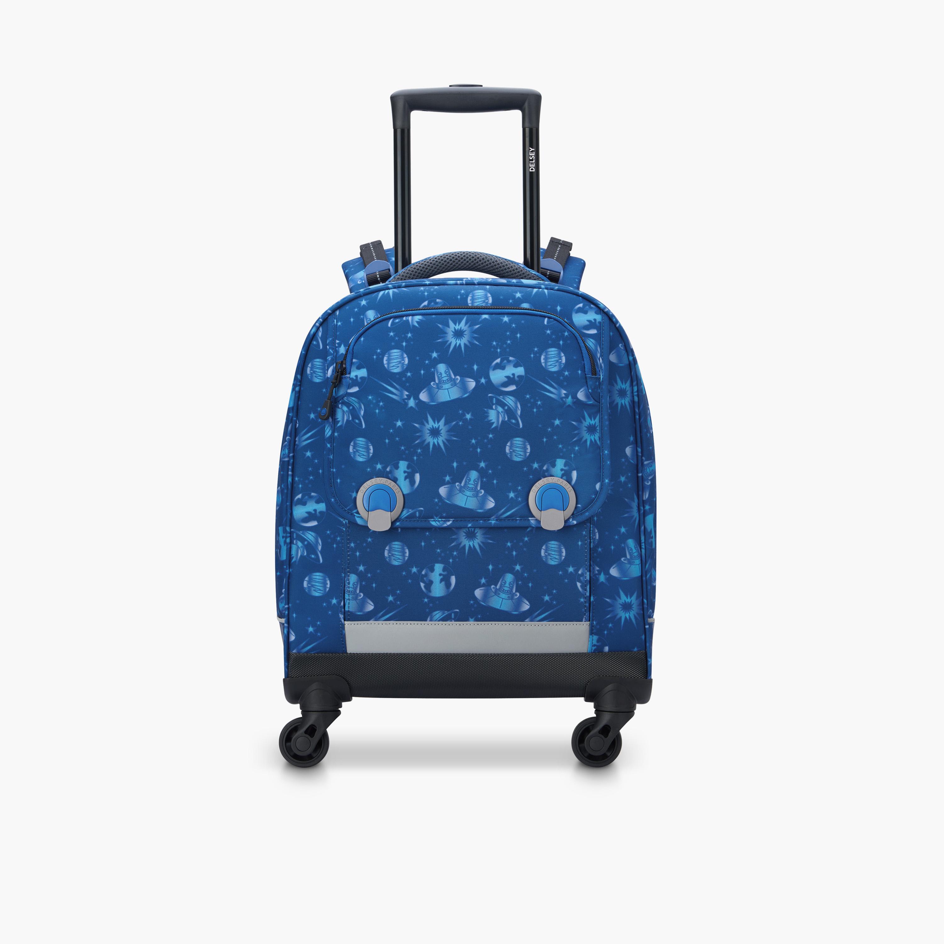 Delsey Paris 19.6 Inches Trolley Bag with Adjustable Shoulder Straps, Polyester | 33864530222-school-bagsandbackpacks-trolleybags-image-1