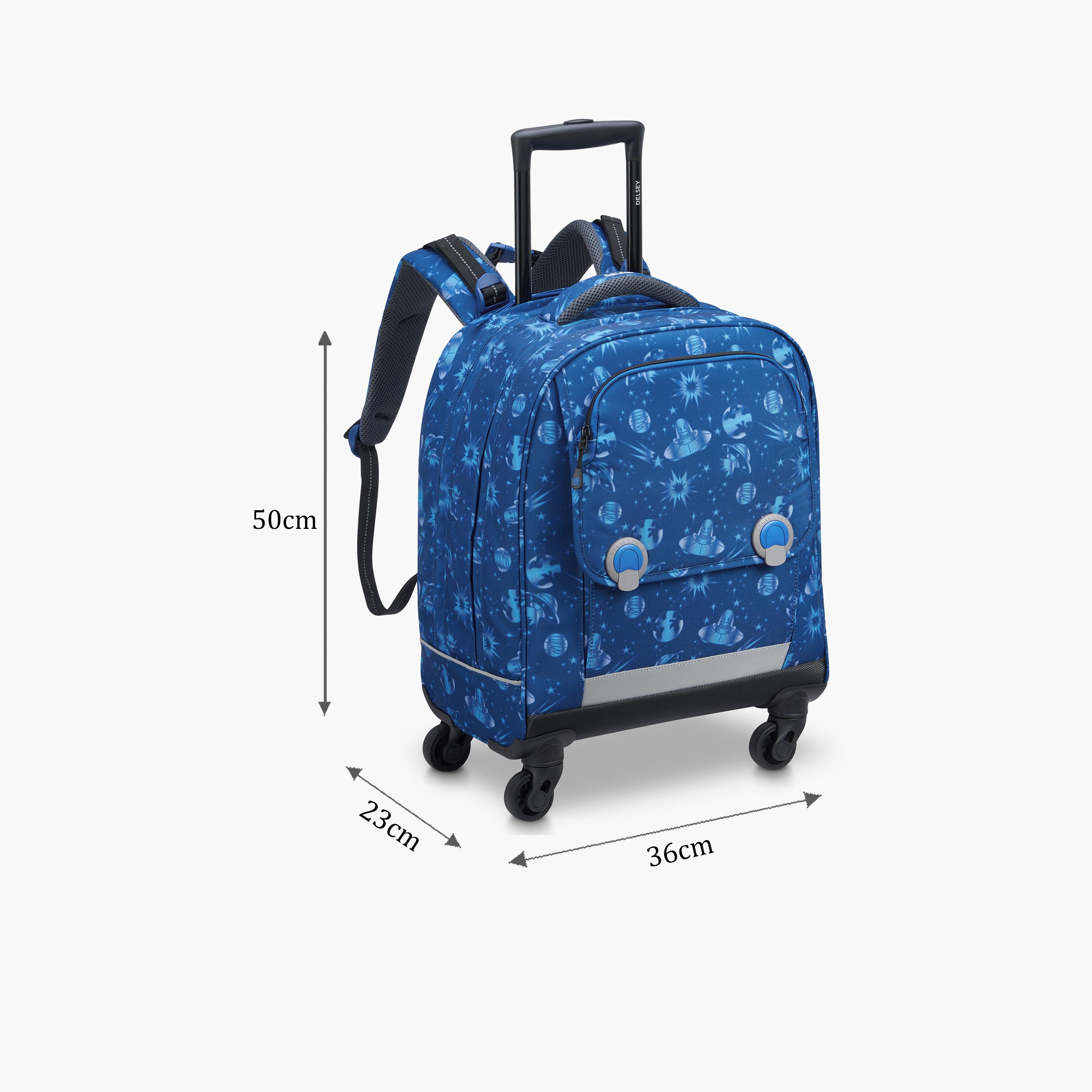 Delsey Paris 19.6 Inches Trolley Bag with Adjustable Shoulder Straps, Polyester | 33864530222-school-bagsandbackpacks-trolleybags-image-2