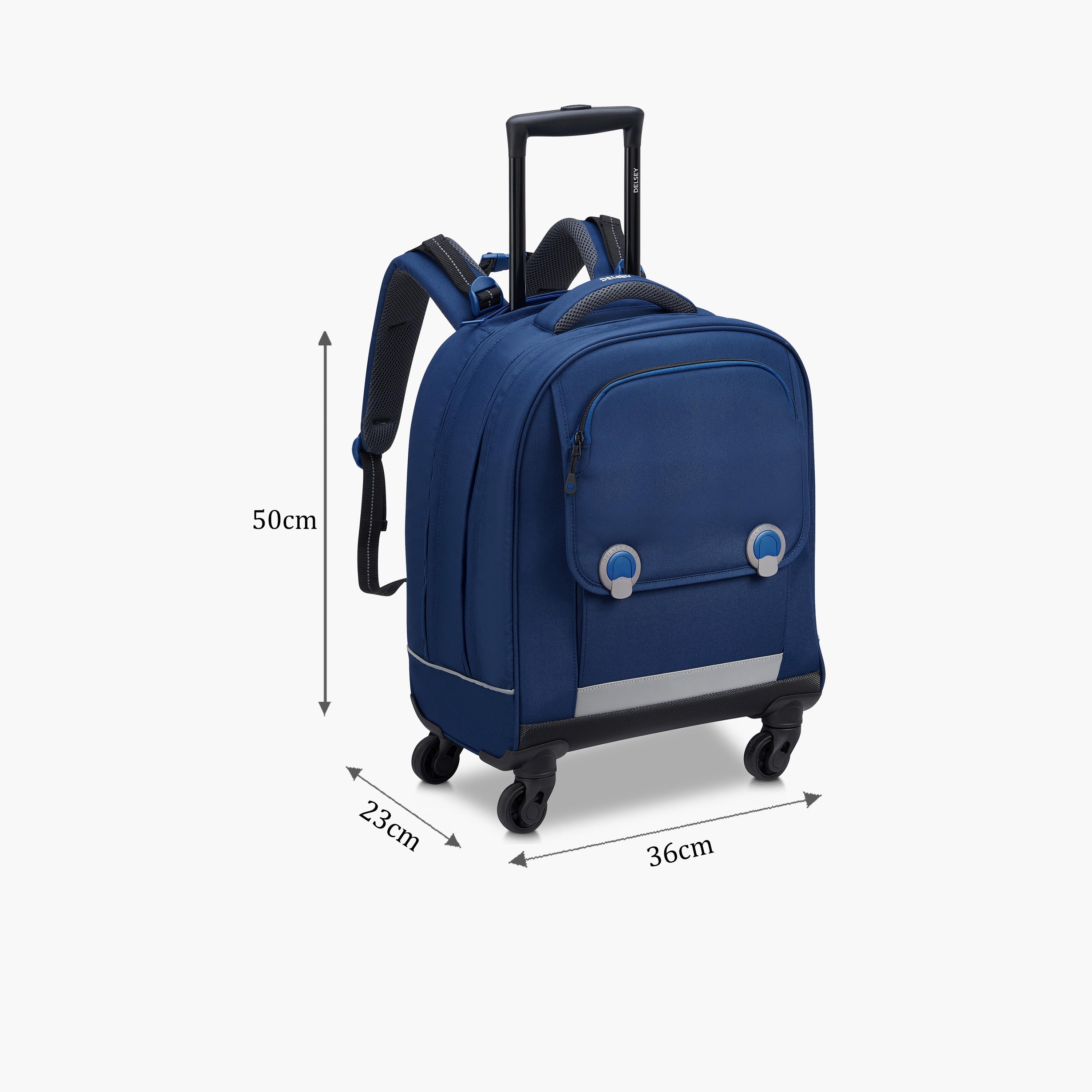 Delsey Paris 19.6 Inches Trolley Bag with Adjustable Shoulder Straps, Polyester | 33864532222-school-bagsandbackpacks-trolleybags-image-2