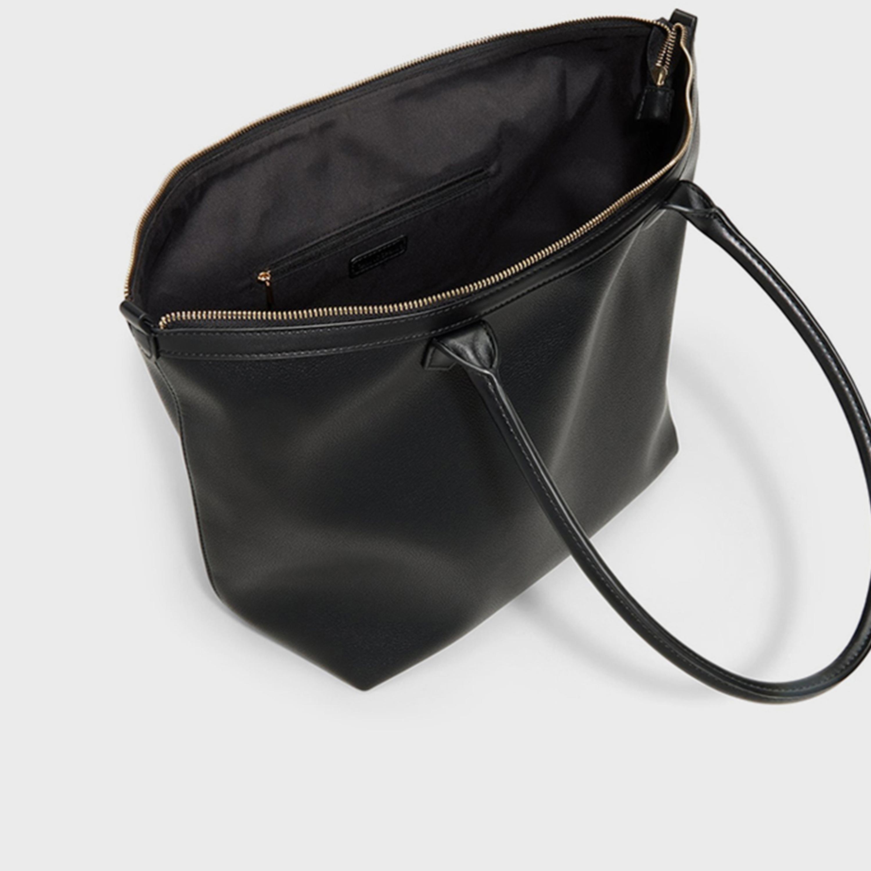 كول ات سبرينغ- شنطة توت سادة إغلاق بسحاب مقبض مزدوج | 28 × 26 × 20 سم-women-bagsandwallets-handbags-image-15