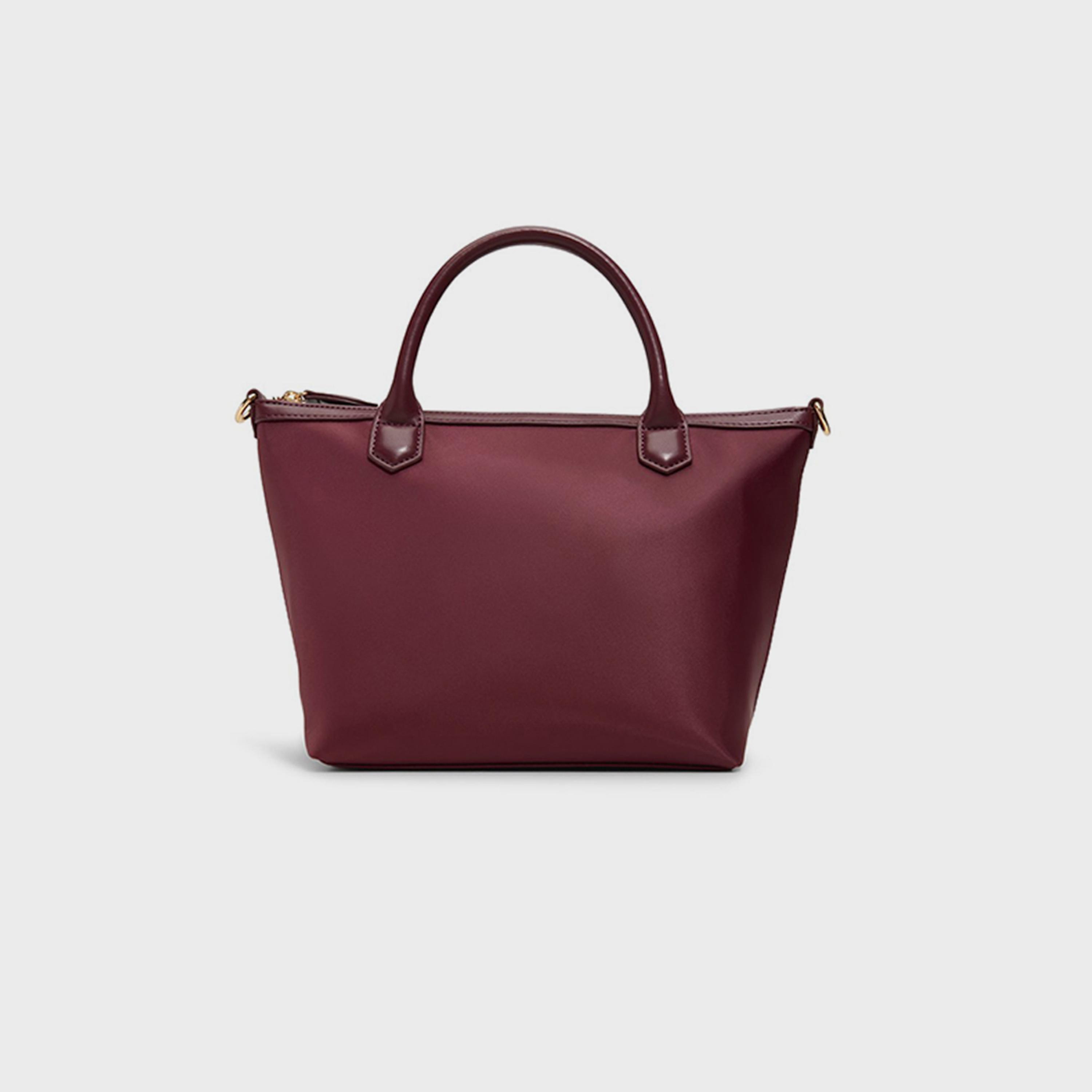 كول ات سبرينغ- شنطة كتف سادة إغلاق بسحاب مقبض مزدوج | 39 × 22 × 14 سم-women-bagsandwallets-handbags-image-4