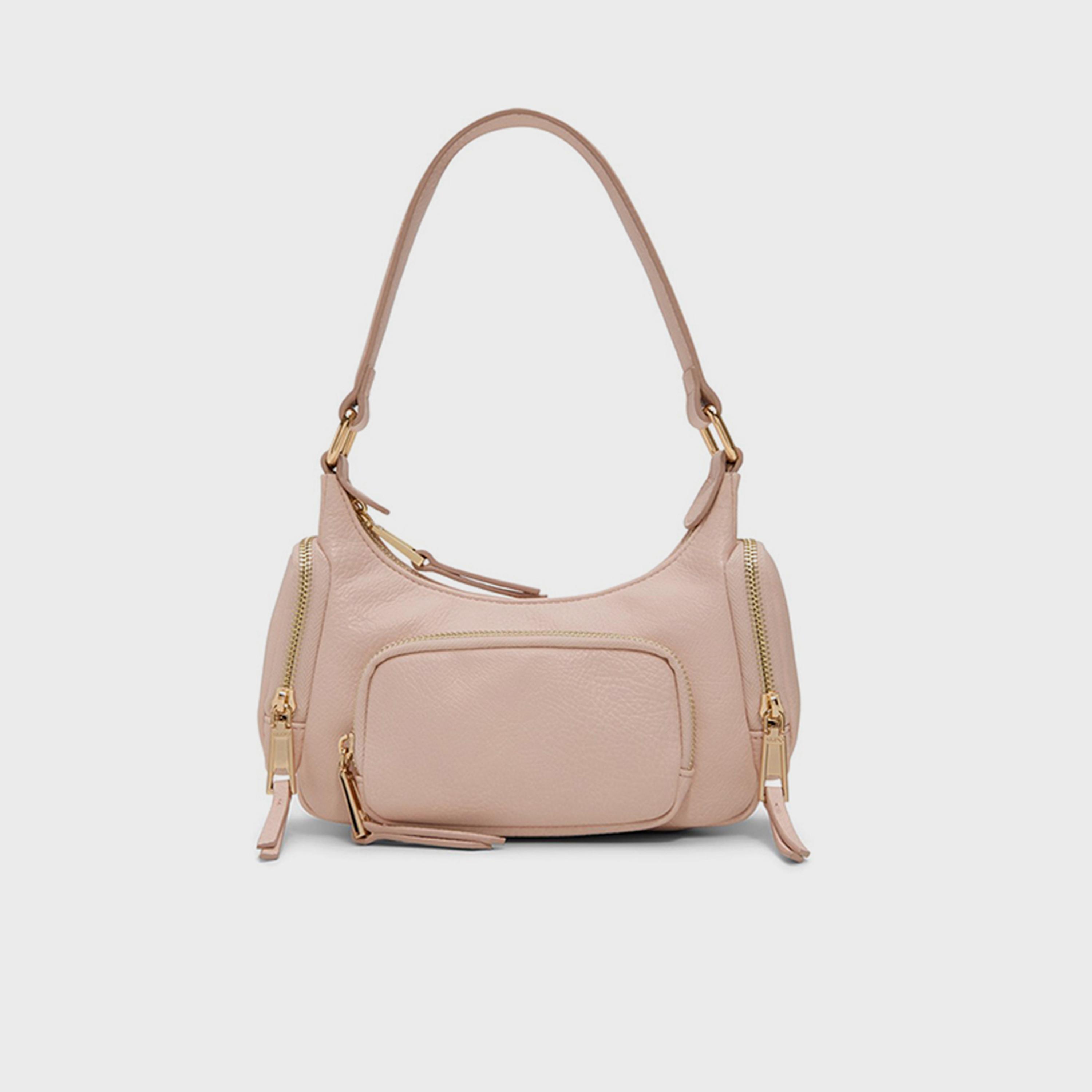 Aldo Ppiper Textured Shoulder Bag with Zipper Closure-women-bagsandwallets-handbags-image-1