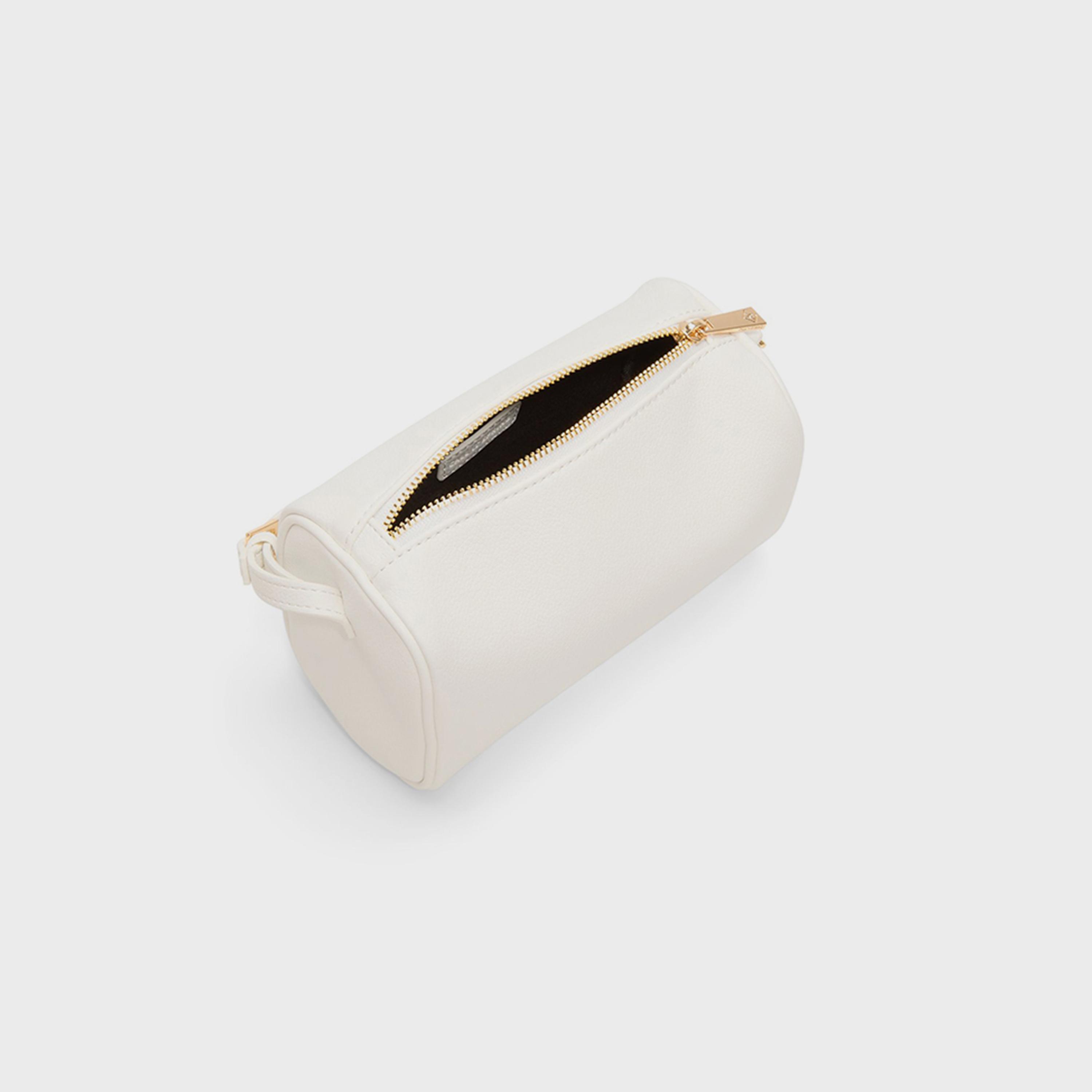 كول ات سبرينغ- شنطة كتف منقوشة إغلاق بسحاب وحزام قابل للتعديل | 37 × 23 × 9 سم-women-bagsandwallets-handbags-image-3