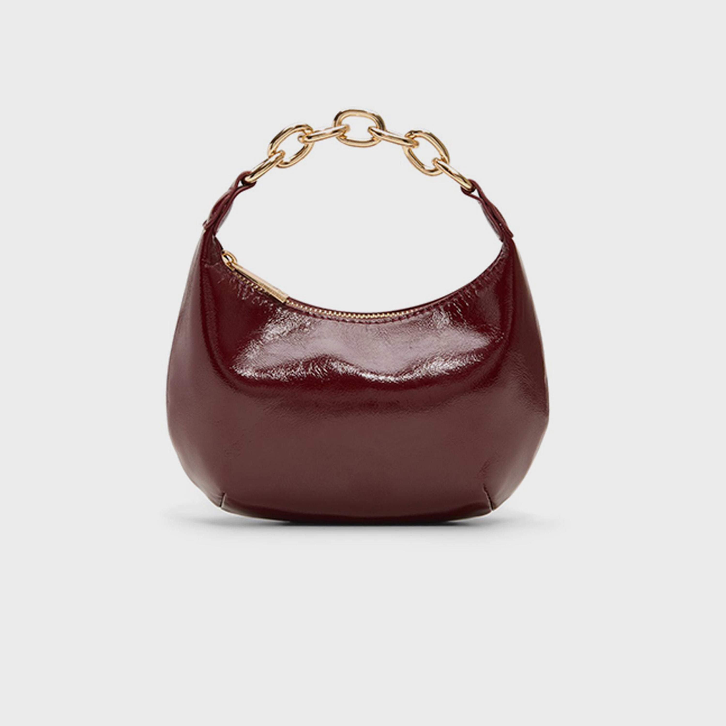 Call it Spring Ariizona Textured Top Handle Hobo Bag with Zipper Closure and Chain Strap | 23 x 20 x 8 cm-women-bagsandwallets-handbags-image-4