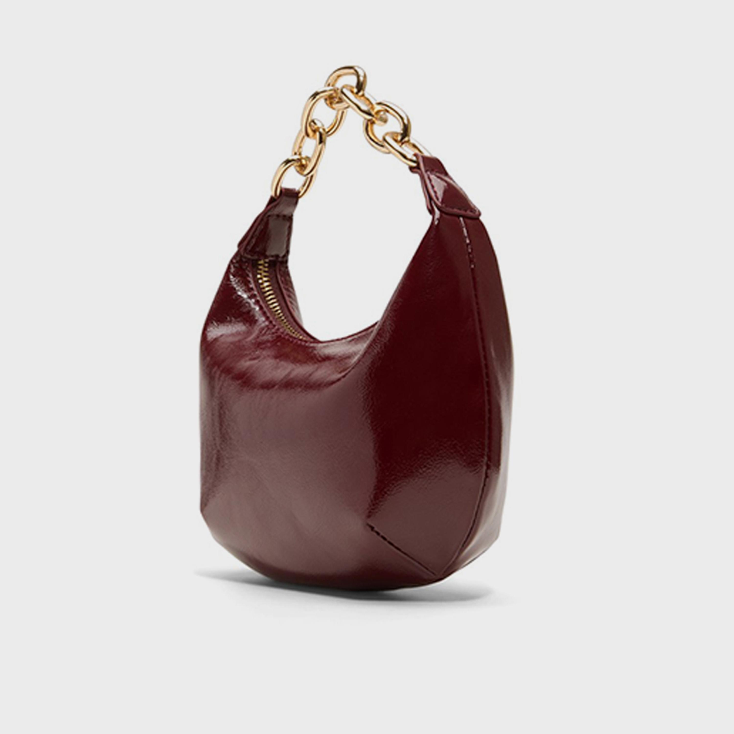 Call it Spring Ariizona Textured Top Handle Hobo Bag with Zipper Closure and Chain Strap | 23 x 20 x 8 cm-women-bagsandwallets-handbags-image-5