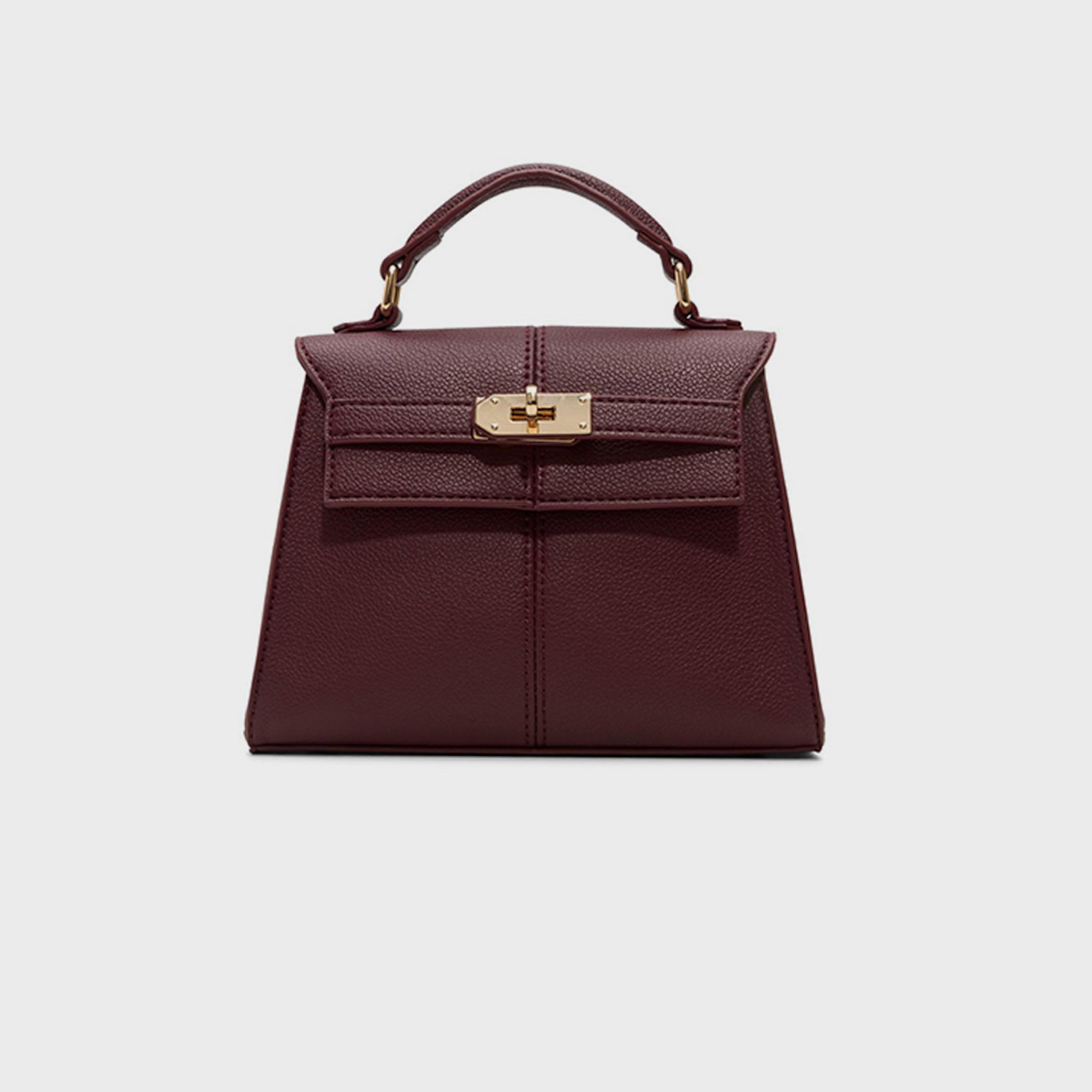 كول ات سبرينغ- شنطة يد منقوشة غطاء قلاب مقبض علوي | 22 × 20 × 8 سم-women-bagsandwallets-handbags-image-4