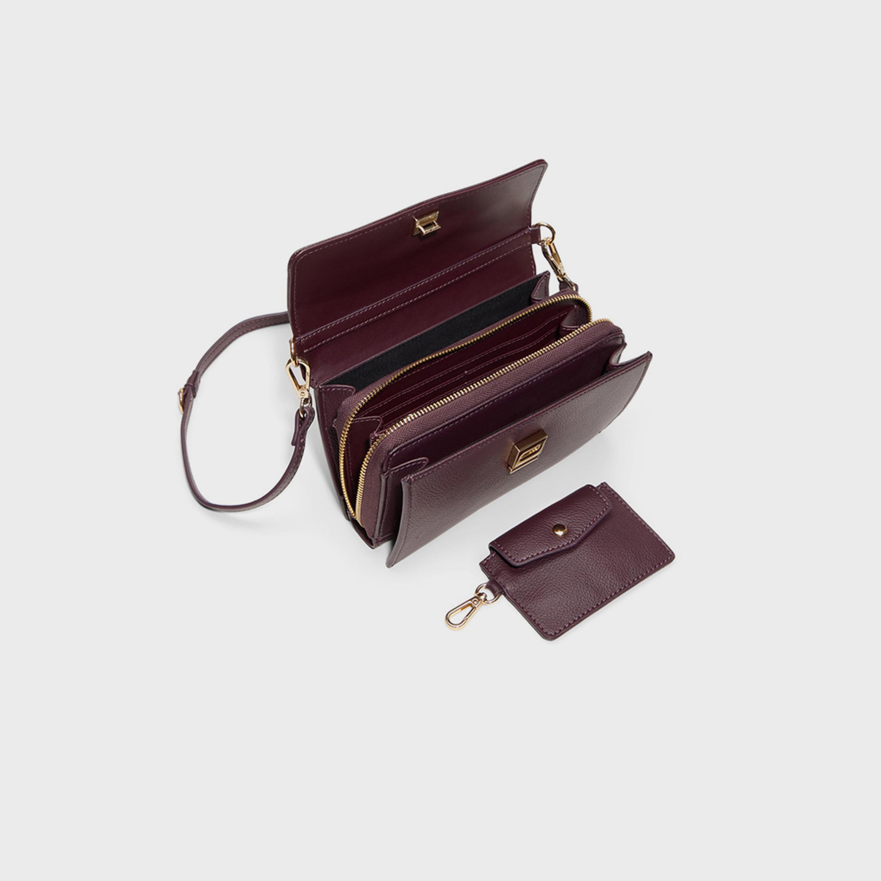 كول ات سبرينغ- شنطة صدر منقوشة غطاء قلاب وحزام قابل للتعديل | 20 × 13 × 4 سم-women-bagsandwallets-handbags-image-3