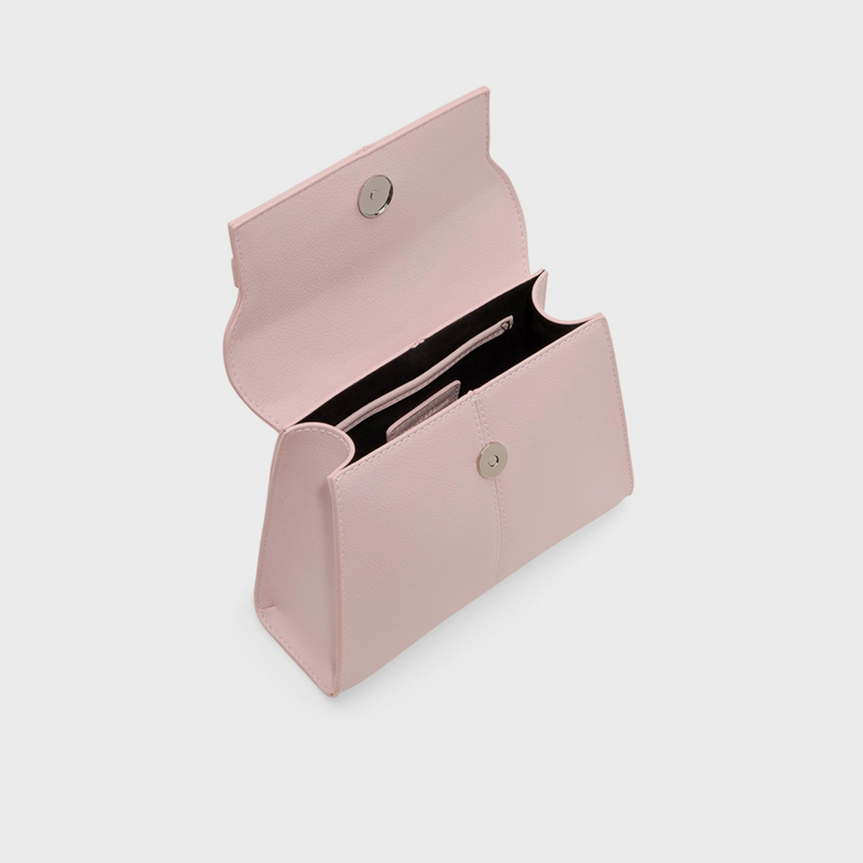 كول ات سبرينغ- شنطة يد منقوشة غطاء قلاب مقبض علوي | 22 × 20 × 8 سم-women-bagsandwallets-handbags-image-9