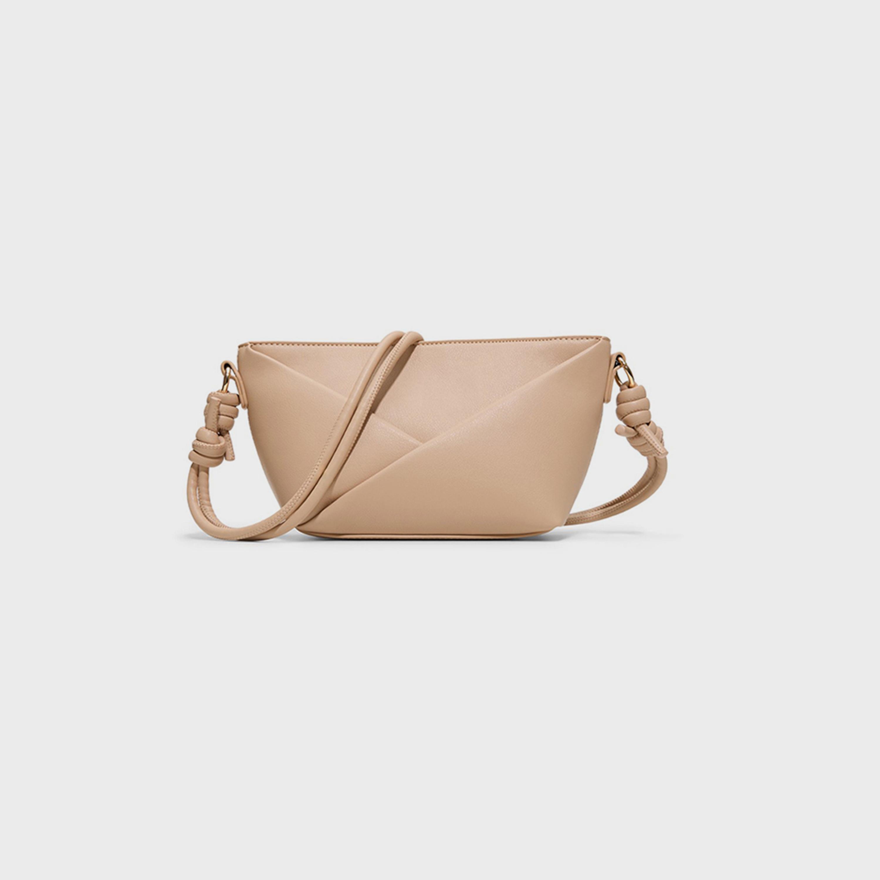 Call it Spring Chlo Textured Sling Bag with Zipper Closure | 27 x 16 x 11 cm-women-bagsandwallets-handbags-image-1