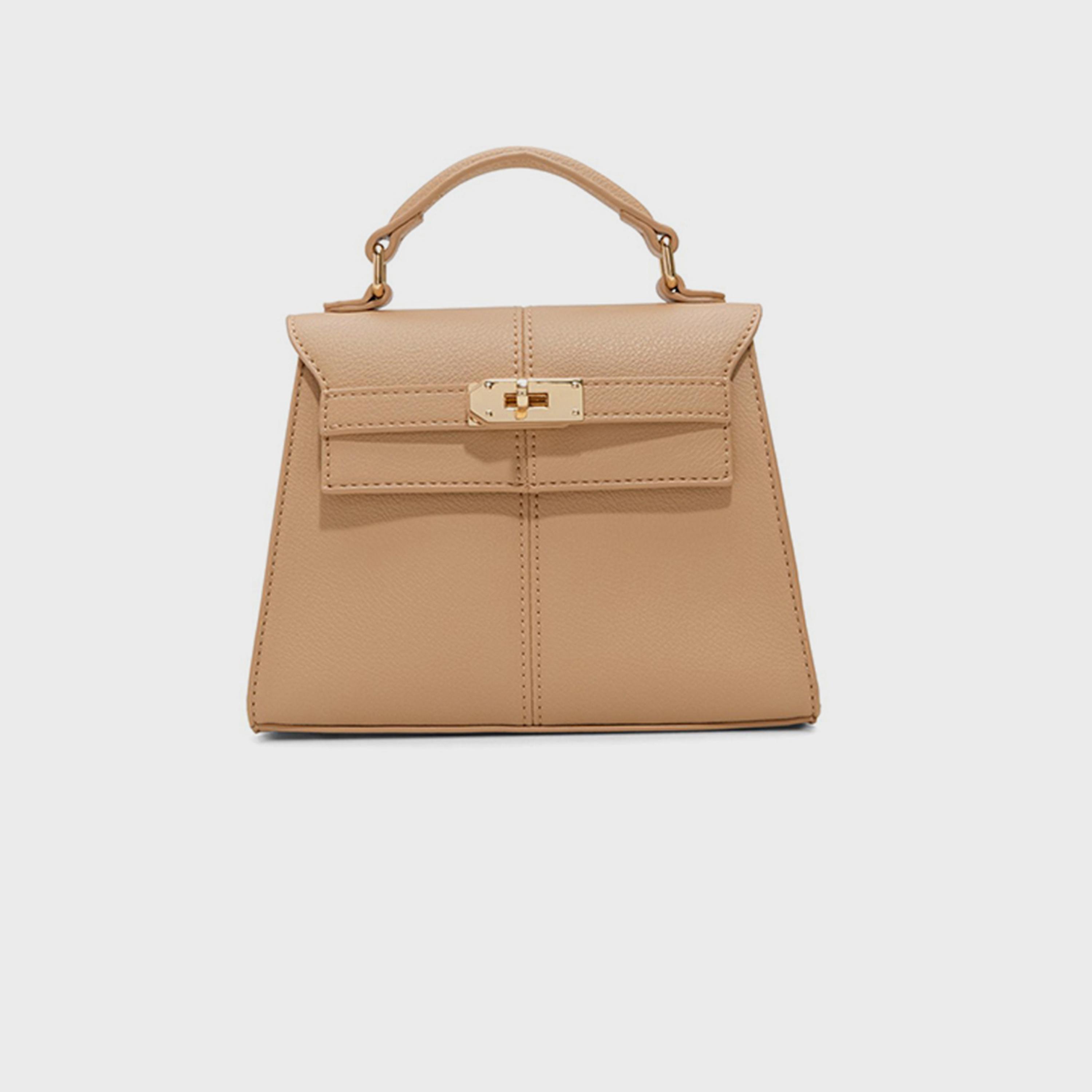 كول ات سبرينغ- شنطة يد منقوشة غطاء قلاب مقبض علوي | 22 × 20 × 8 سم-women-bagsandwallets-handbags-image-10