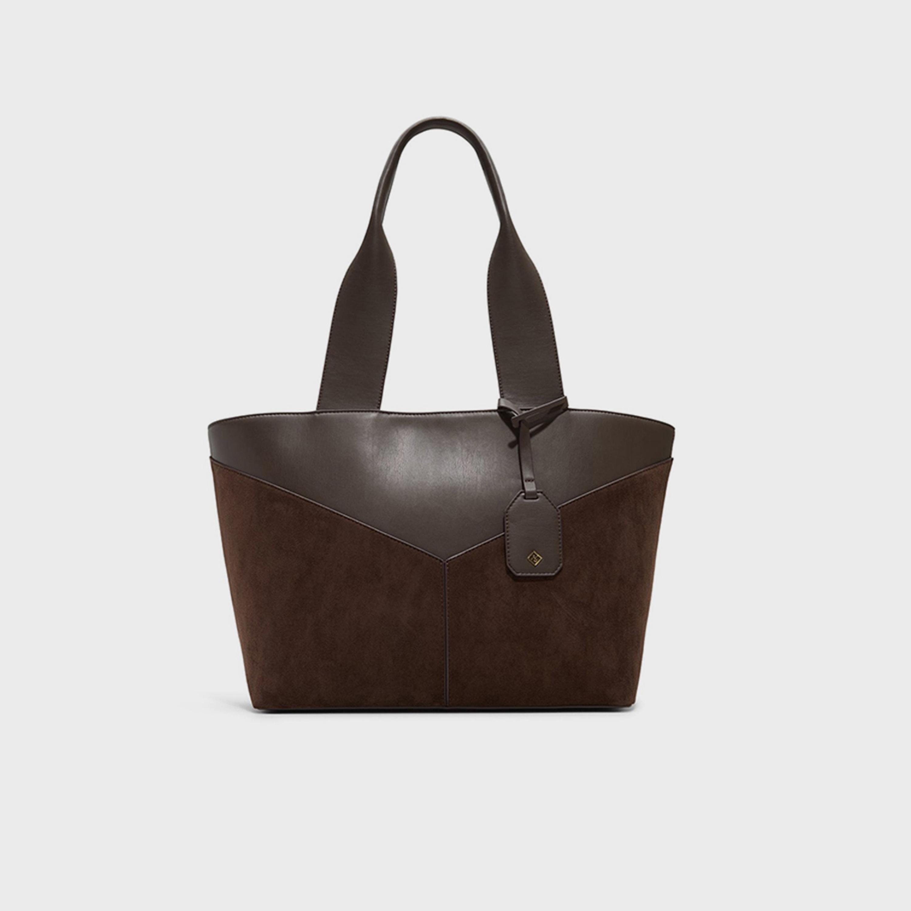 Call it Spring Saage Textured Double Handle Tote Bag with Zipper Closure | 49 x 36 x 16 cm-women-bagsandwallets-handbags-image-1