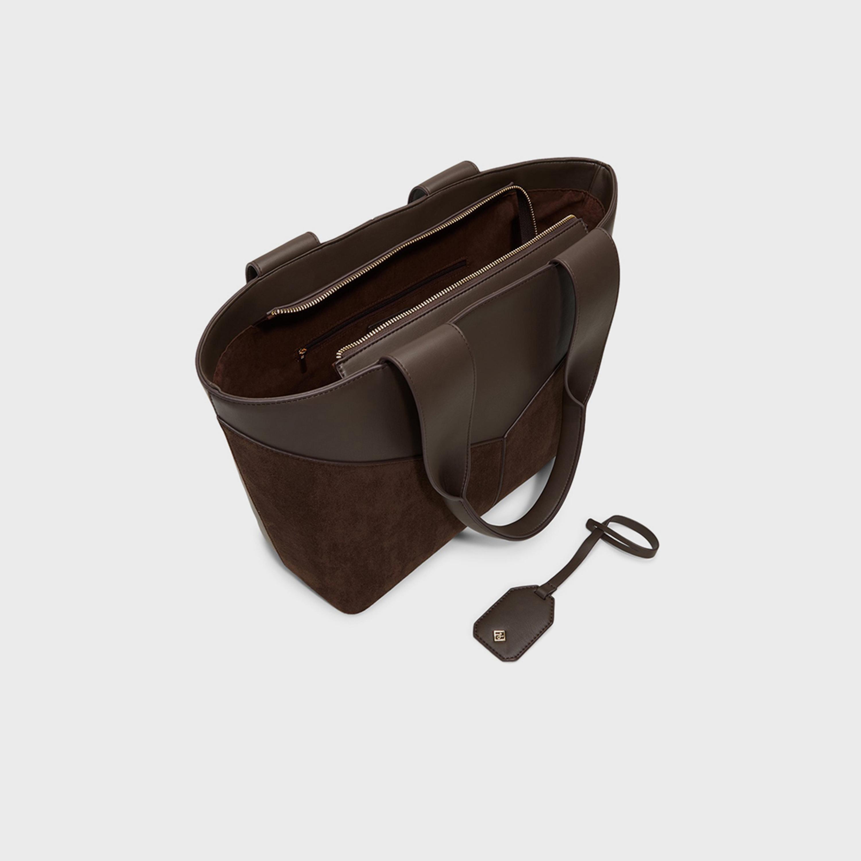 كول ات سبرينغ- شنطة توت منقوشة إغلاق بسحاب مقبض مزدوج | 49 × 36 × 16 سم-women-bagsandwallets-handbags-image-6