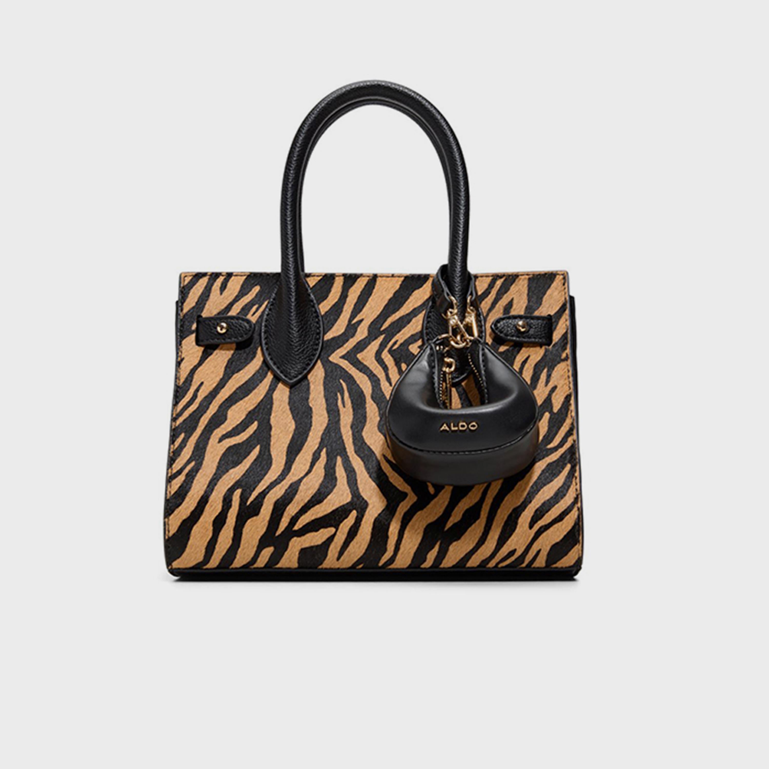 ألدو- شنطة توت طبعة حيوانات إغلاق علوي مفتوح مقبض مزدوج | 28 × 22 × 12 سم-women-bagsandwallets-handbags-image-1