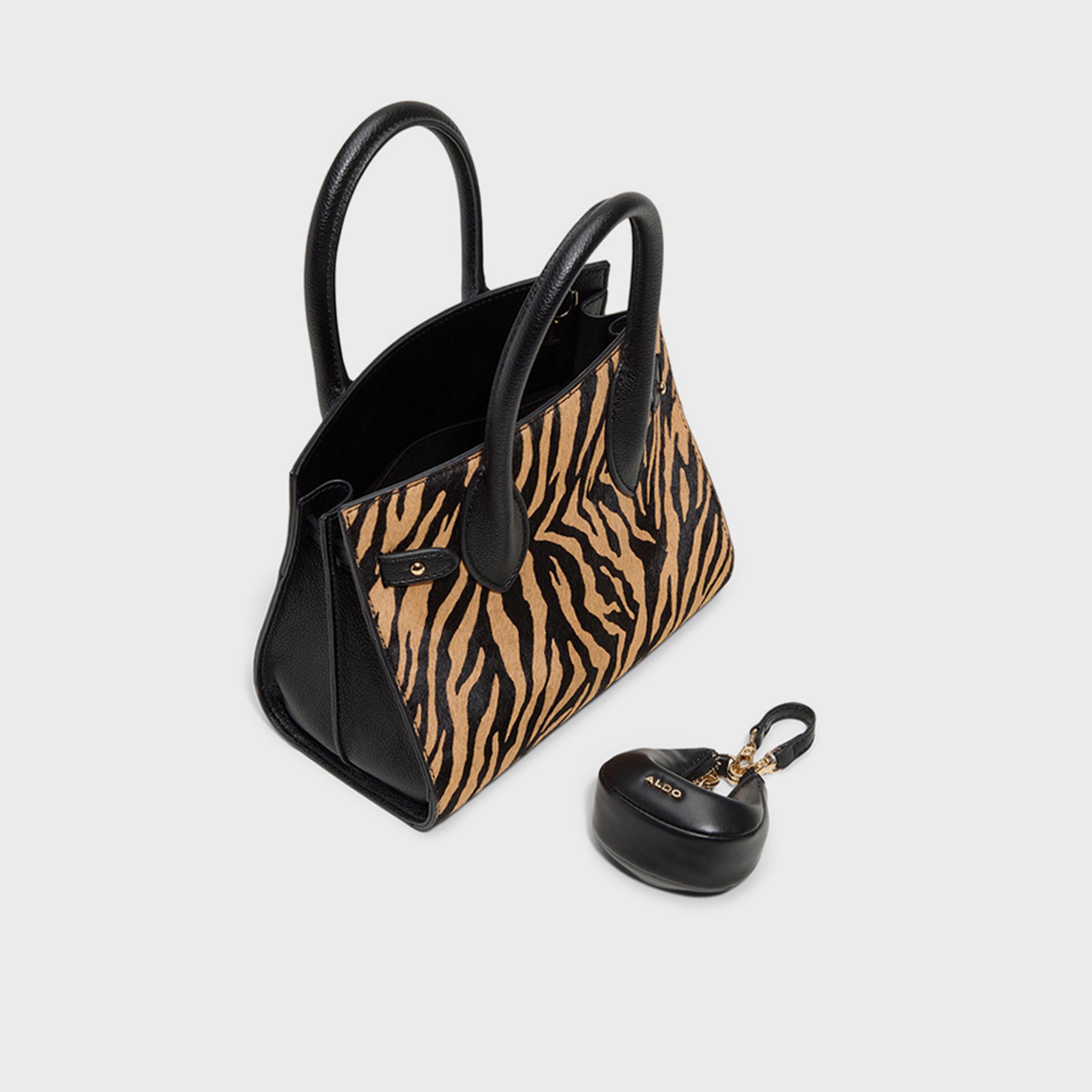 ألدو- شنطة توت طبعة حيوانات إغلاق علوي مفتوح مقبض مزدوج | 28 × 22 × 12 سم-women-bagsandwallets-handbags-image-3