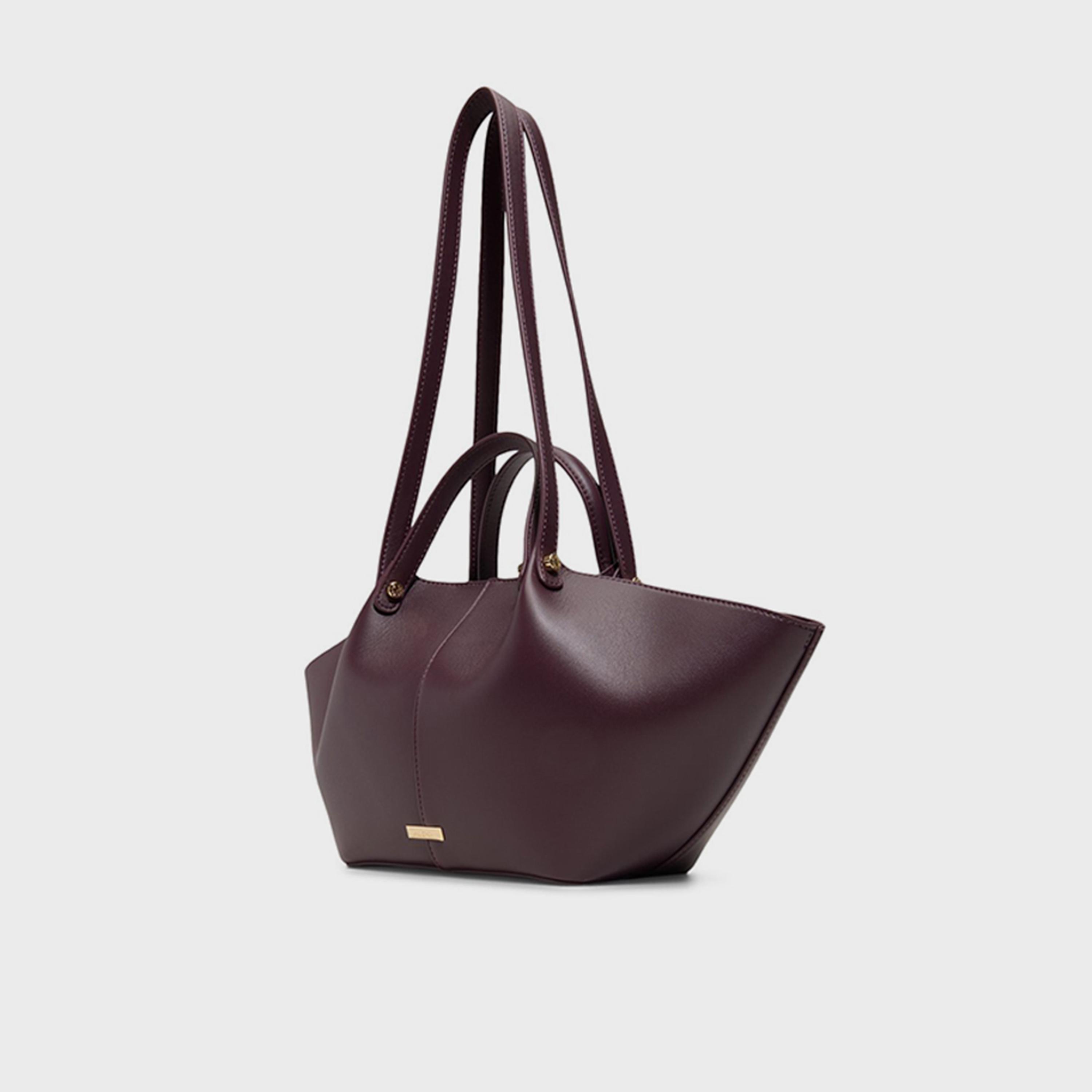 Aldo Meava Double Handle Shoulder Bag with Magnetic Closure | 41 x 25 x 15 cm-women-bagsandwallets-handbags-image-2