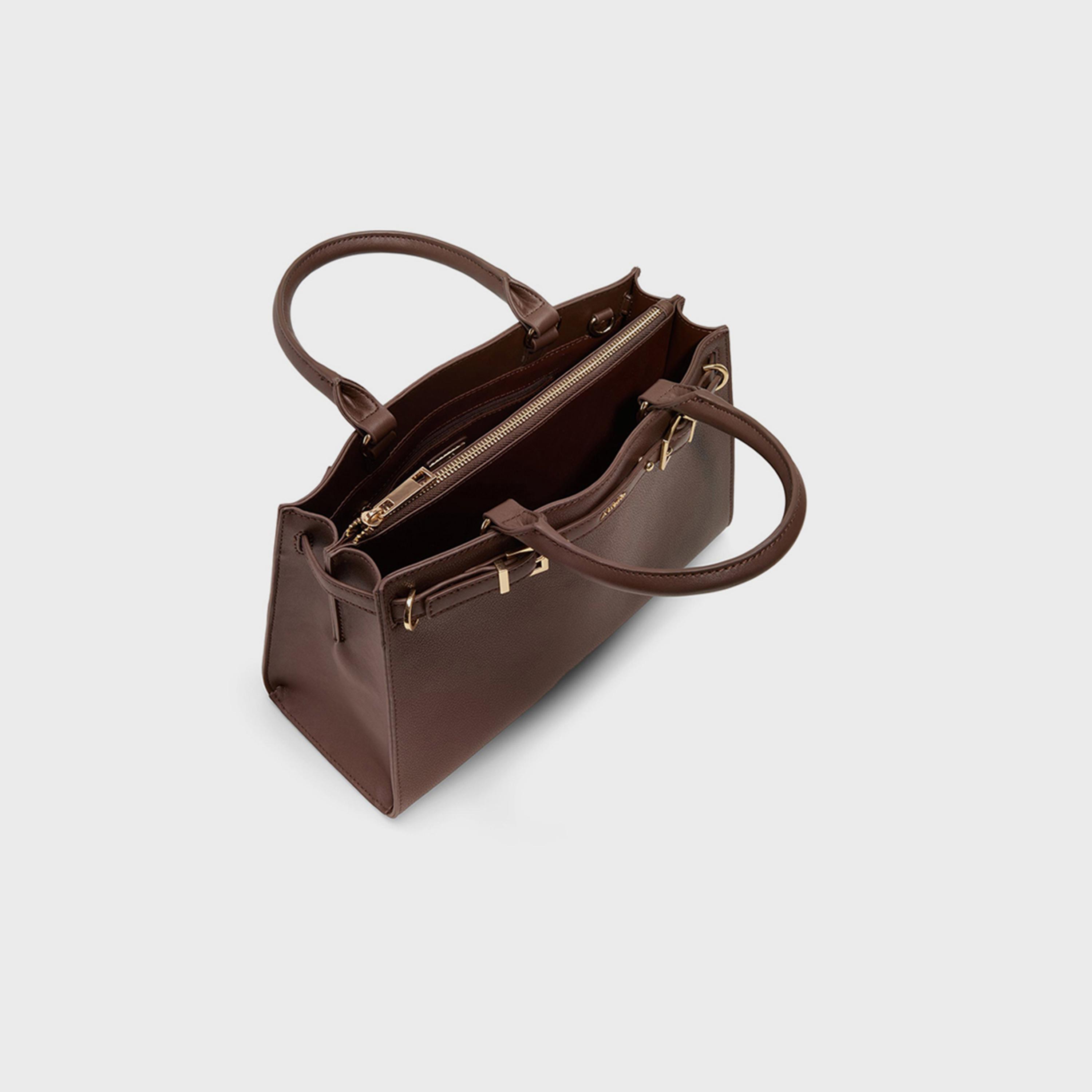 Aldo Elizabelle Textured Double Handle Tote Bag with Zipper Closure | 35 x 33 x 14 cm-women-bagsandwallets-handbags-image-3