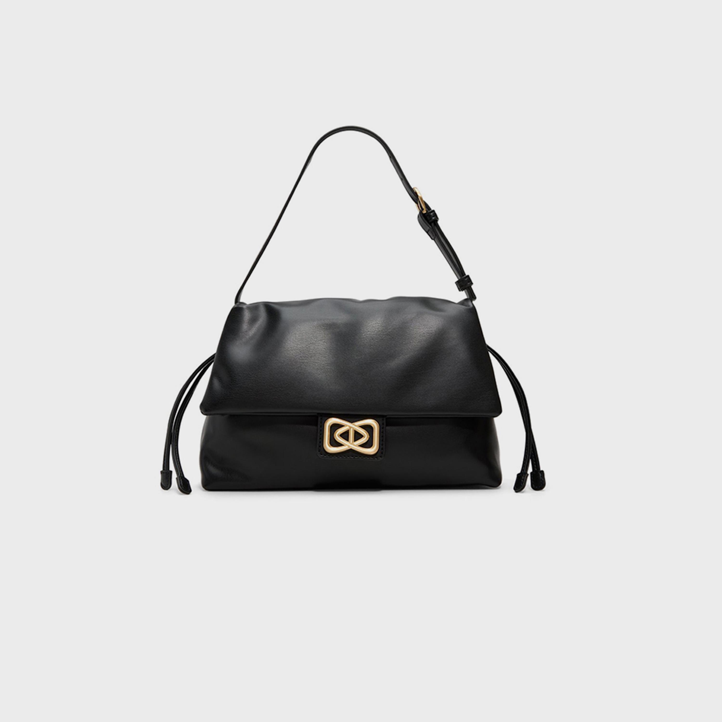 ألدو- شنطة كتف سادة غطاء قلاب وحزام قابل للتعديل | 30 × 20 × 14 سم-women-bagsandwallets-handbags-image-4