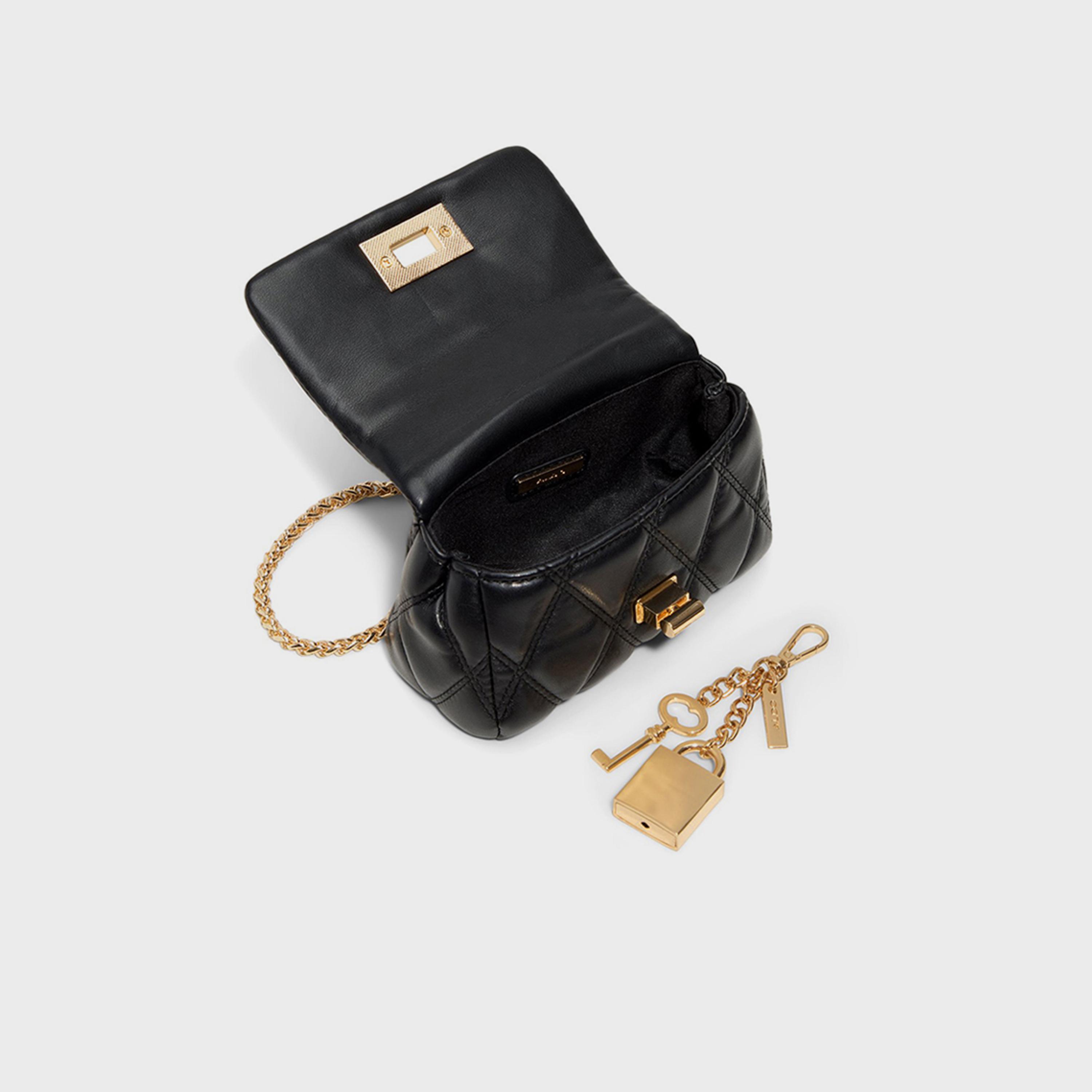 ألدو- شنطة كروس مبطنة قفل لولبي وحزام سلسلة Twist | 17 × 15 × 8 سم-women-bagsandwallets-handbags-image-3