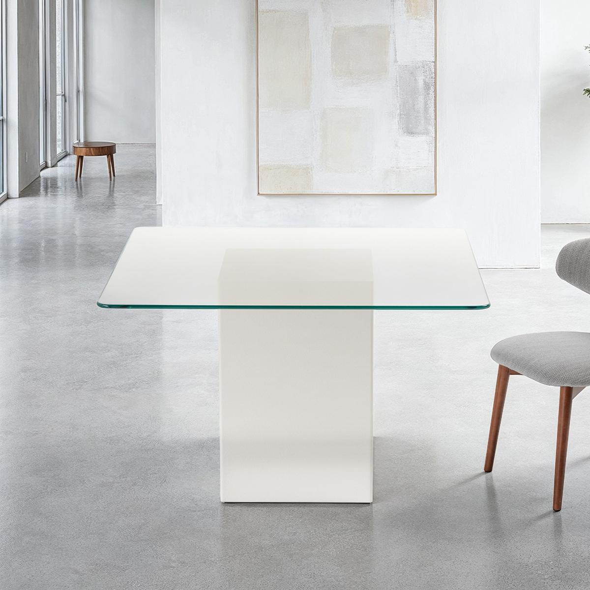 Studio Obliq Core 4-Seater Glass Top Dining Table