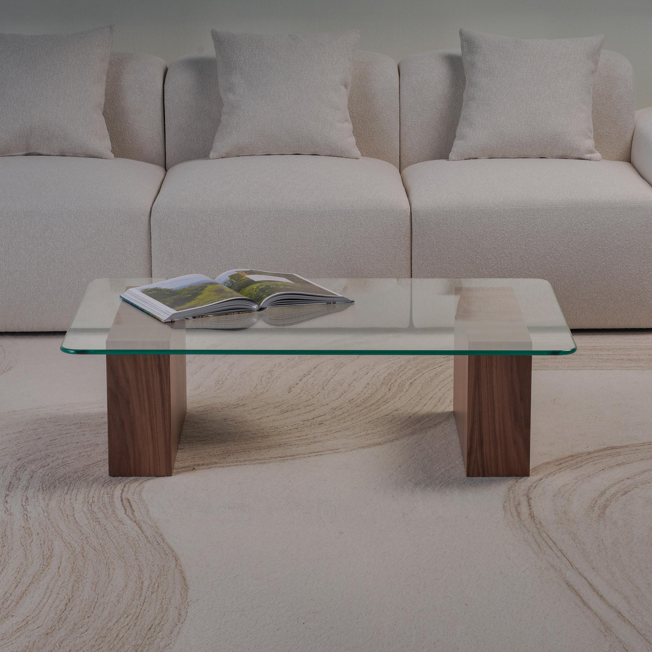 Studio Obliq Block Glass Top Coffee Table