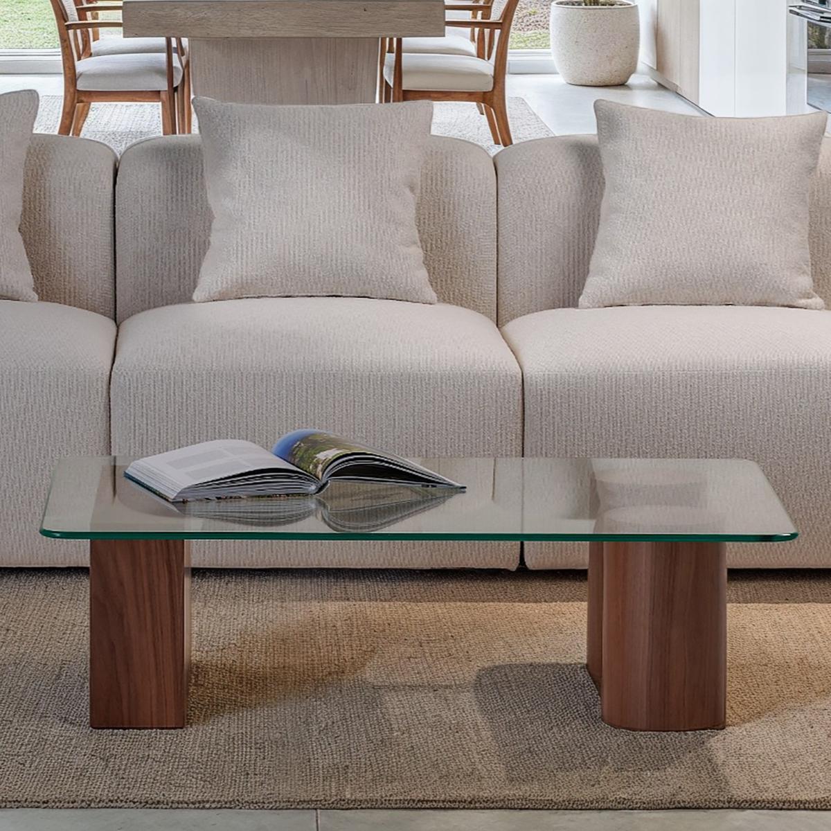 Studio Obliq Duo Glass Top Coffee Table