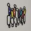 Colorful Interwoven Figures Wooden Wall Art - 79x63 cm-InfluencerCodes_Ramadan26_All_20012026-image-1