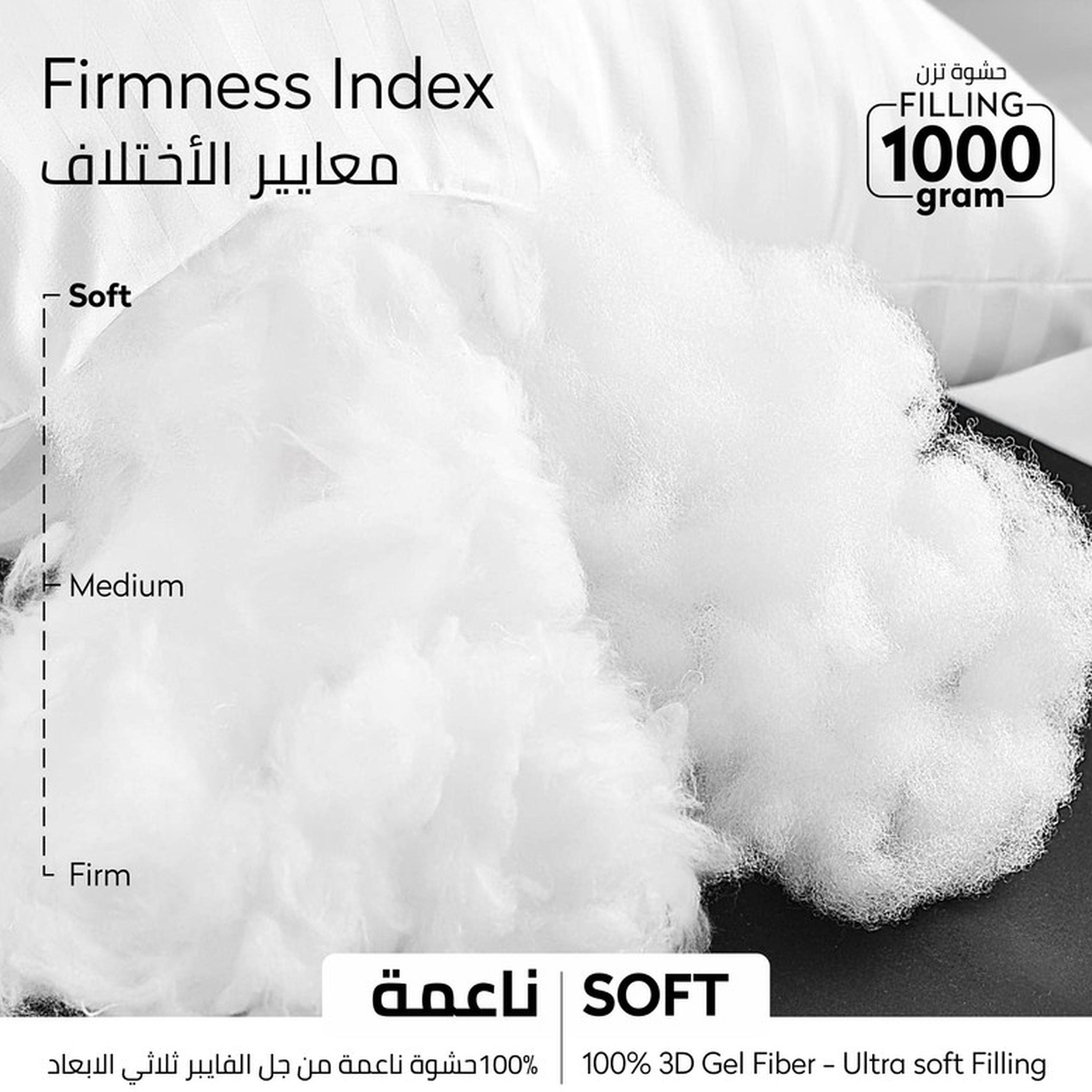 Luxury Down Alternative Filling Microfibre Top Hotel Pillow - 75x50 cms-household-bedding-pillows-image-5