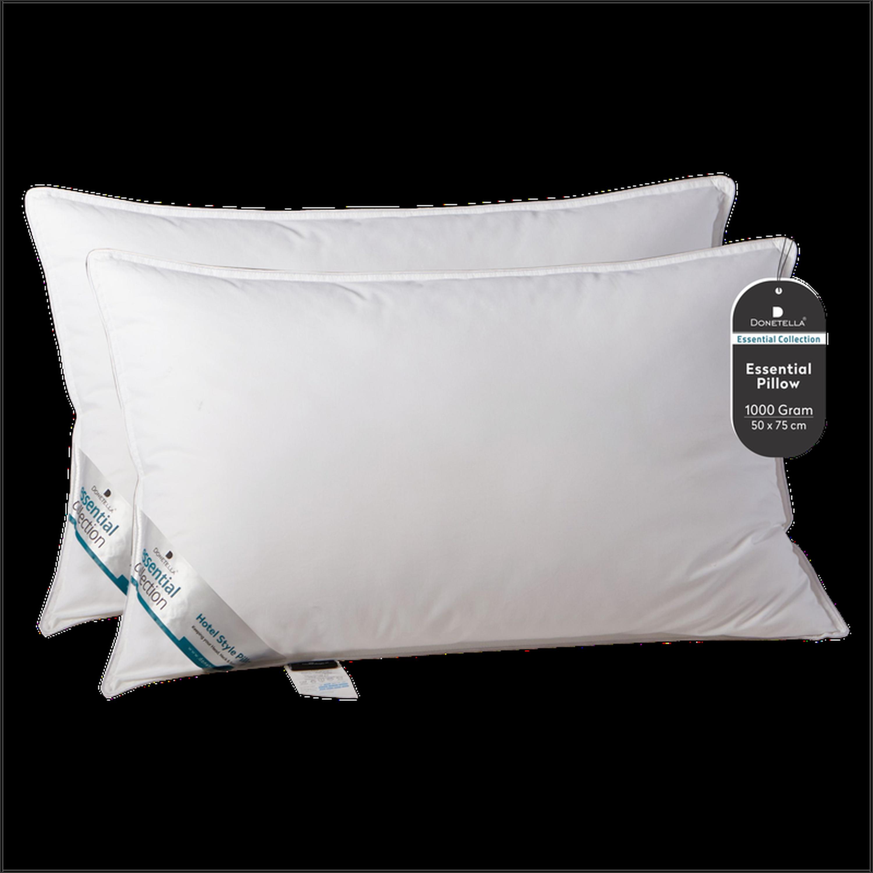 Luxury 2-Piece Down Alternative Filling Microfibre Top Hotel Pillow Set - 75x50 cms-household-bedding-pillows-image-1