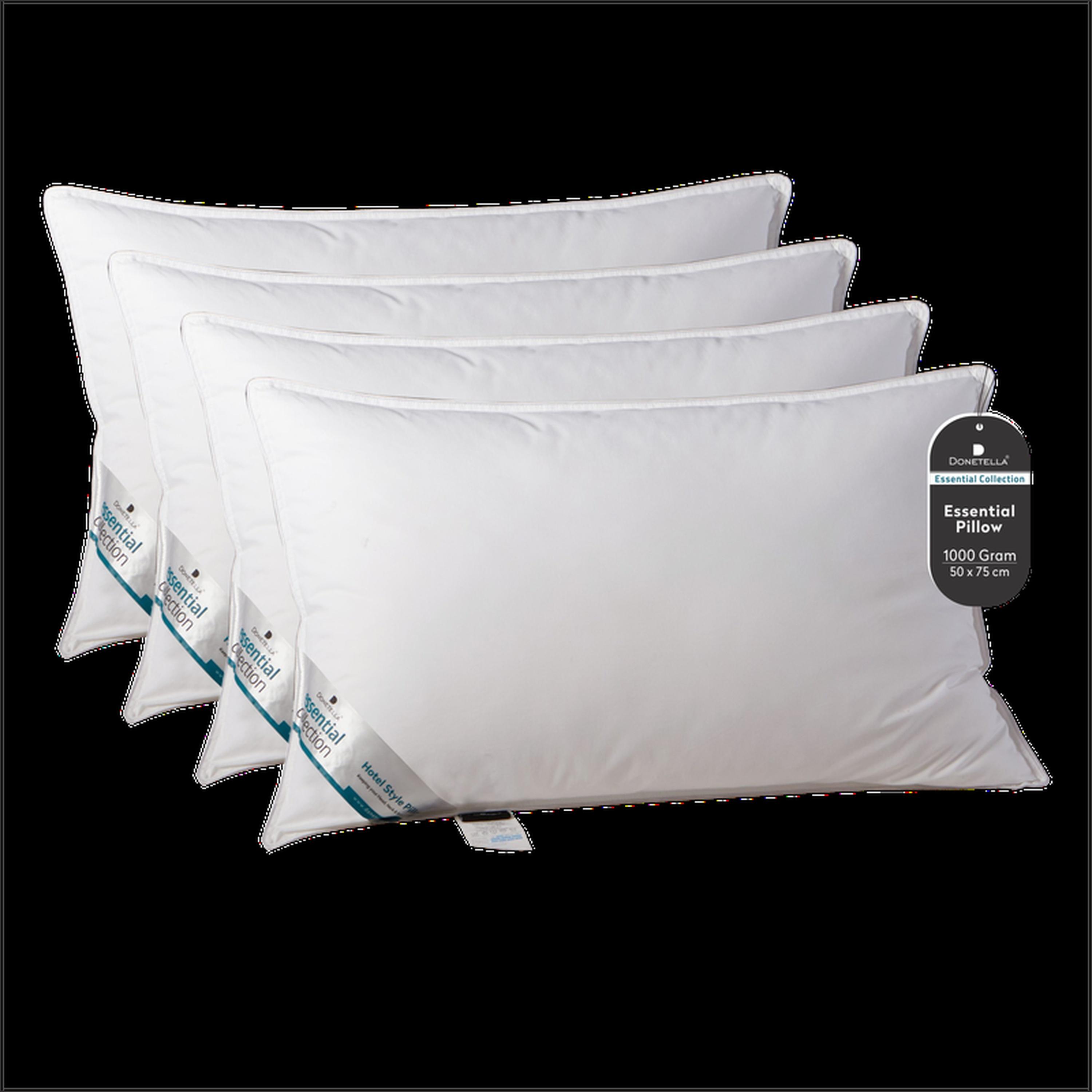 Luxury 4-Piece Down Alternative Filling Microfibre Top Hotel Pillow Set - 75x50 cms-household-bedding-pillows-image-1