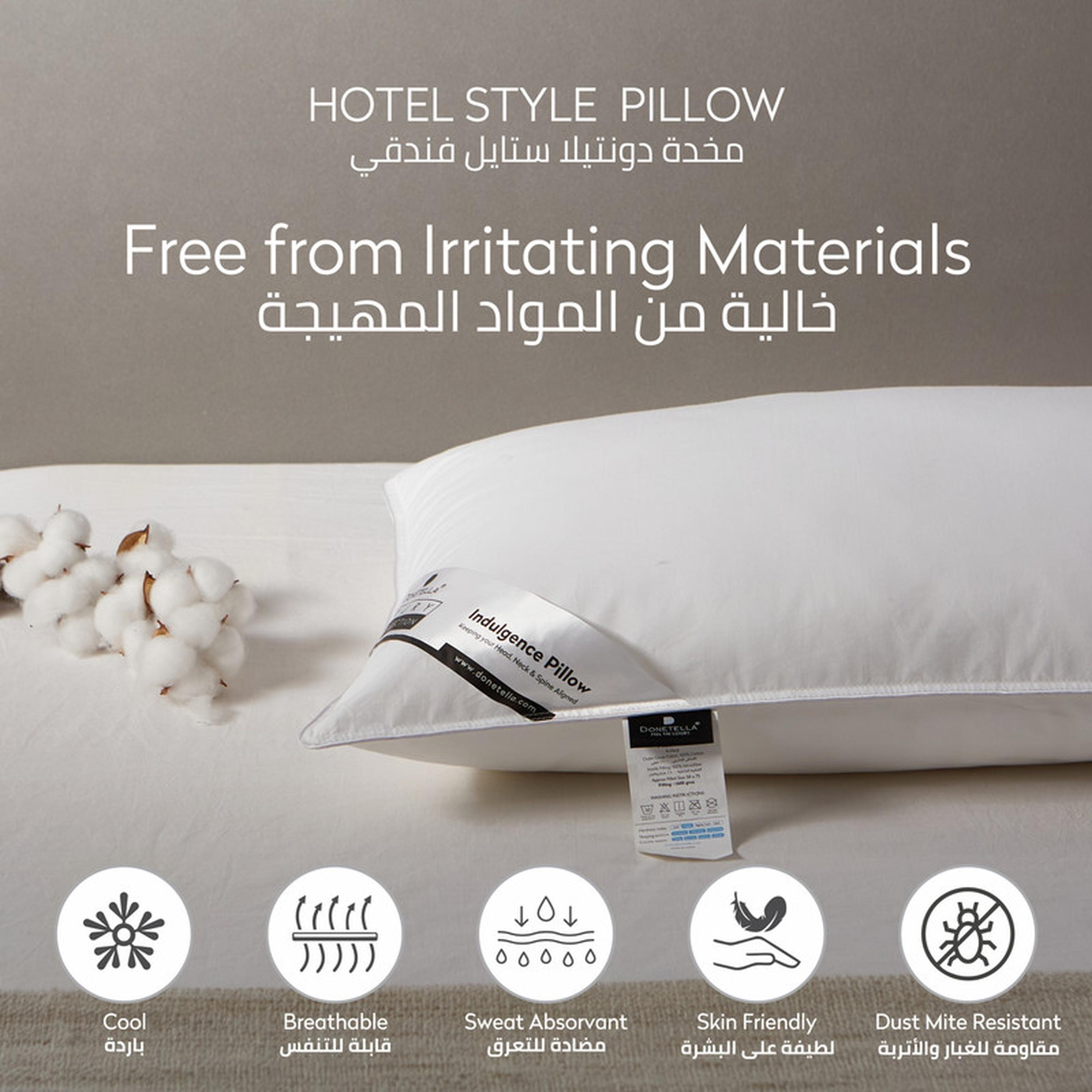 Hotel 2-Piece Down Alternative Cotton Top Pillow Set - 50x75 cms-household-bedding-pillows-image-3